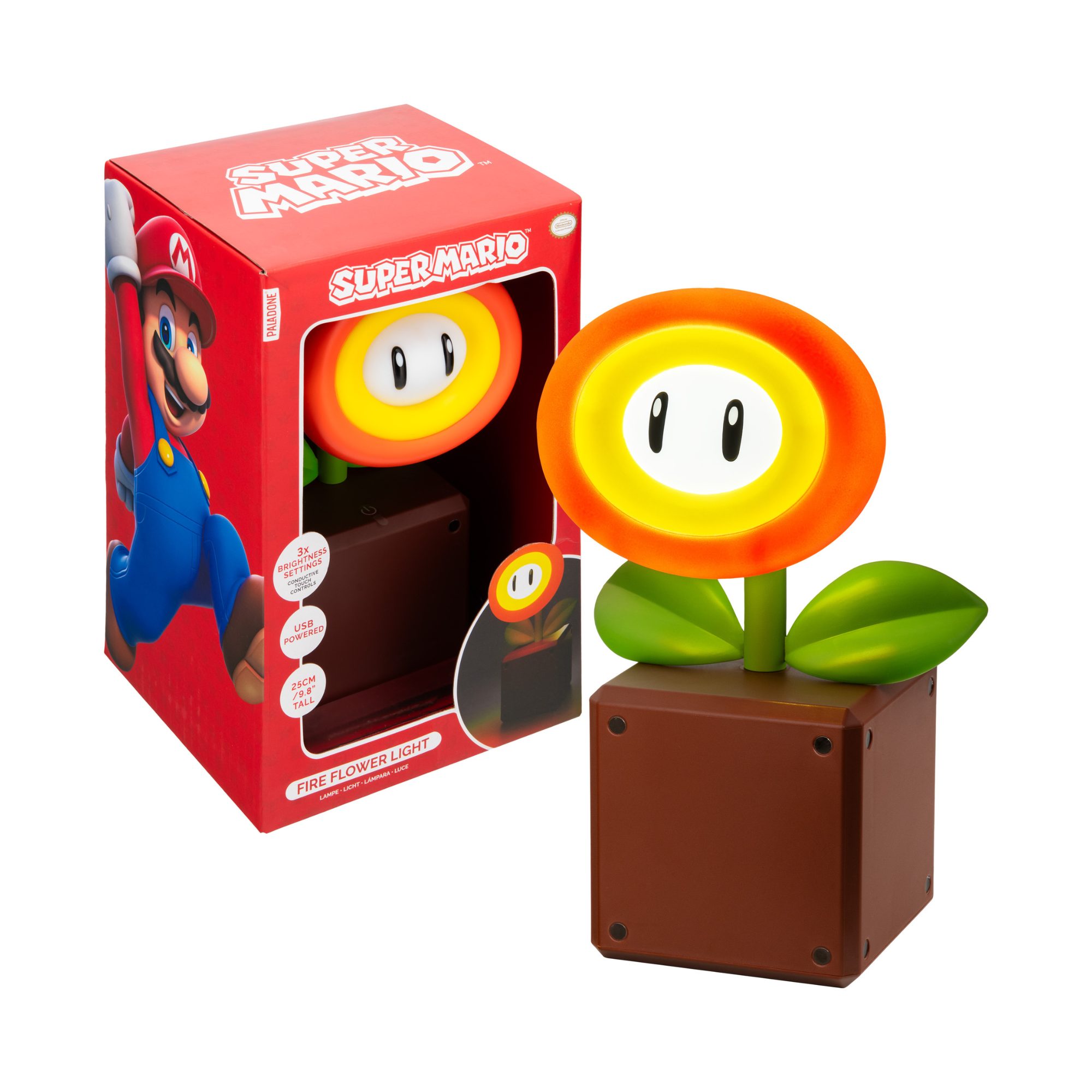 Lampara Super Mario Fire Flower - Fan Army