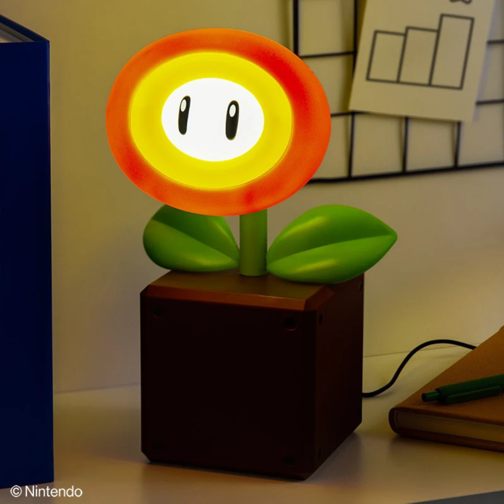 Lampara Super Mario Fire Flower - Fan Army