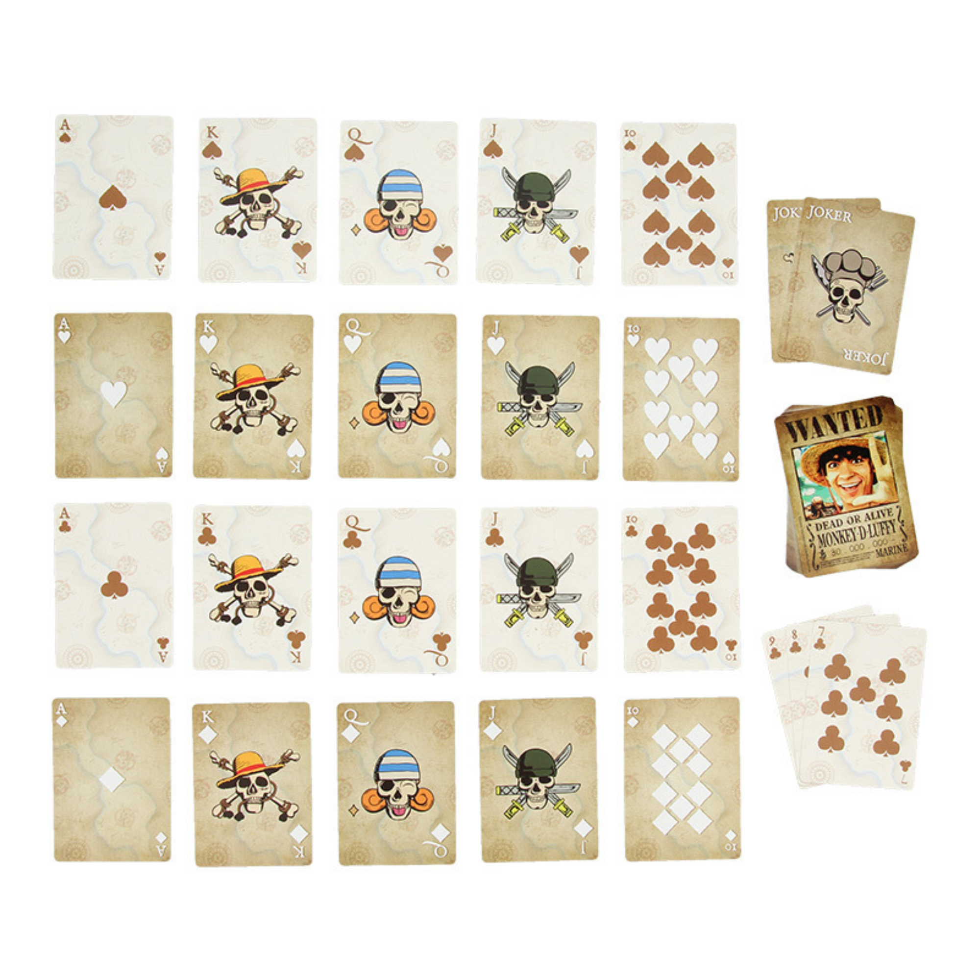Cartas One Piece Baraja Oficial Baraja con Estuche Metálico Jolly Rogers