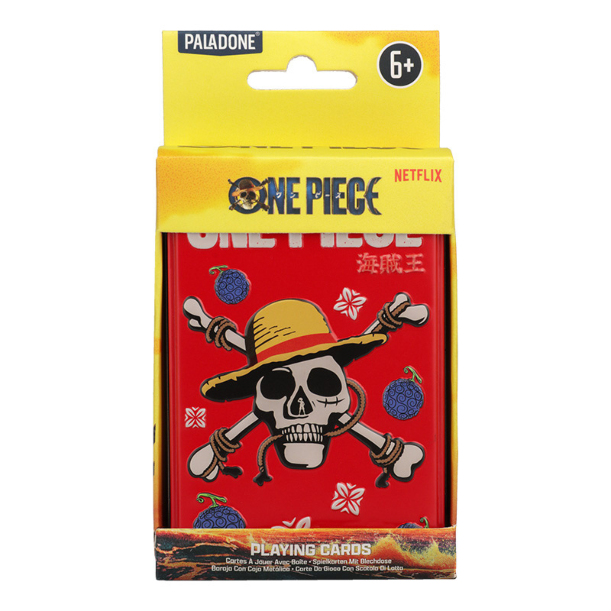 Cartas One Piece Baraja Oficial Baraja con Estuche Metálico Jolly Rogers