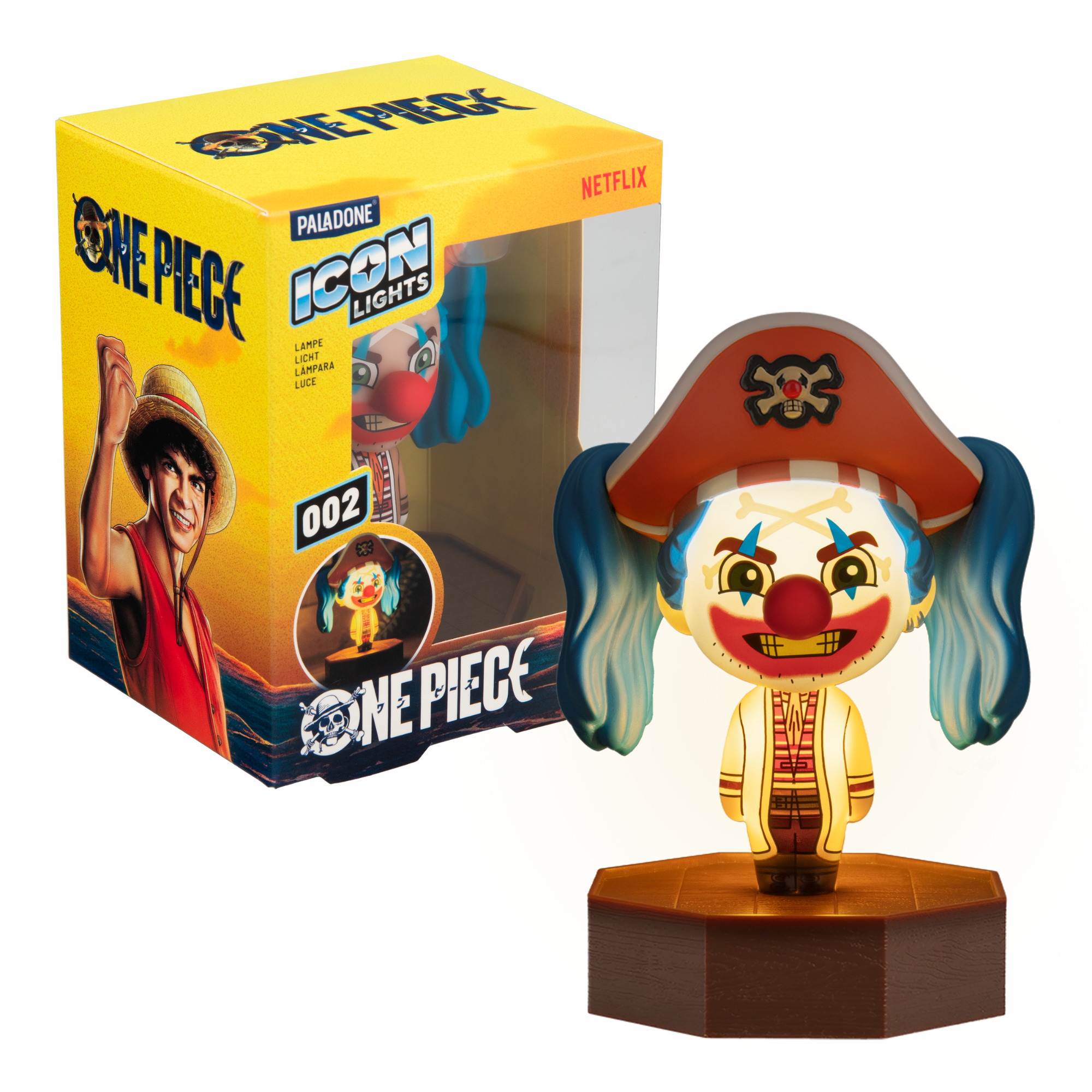 Luz One Piece Buggy Icon Light Oficial Netflix