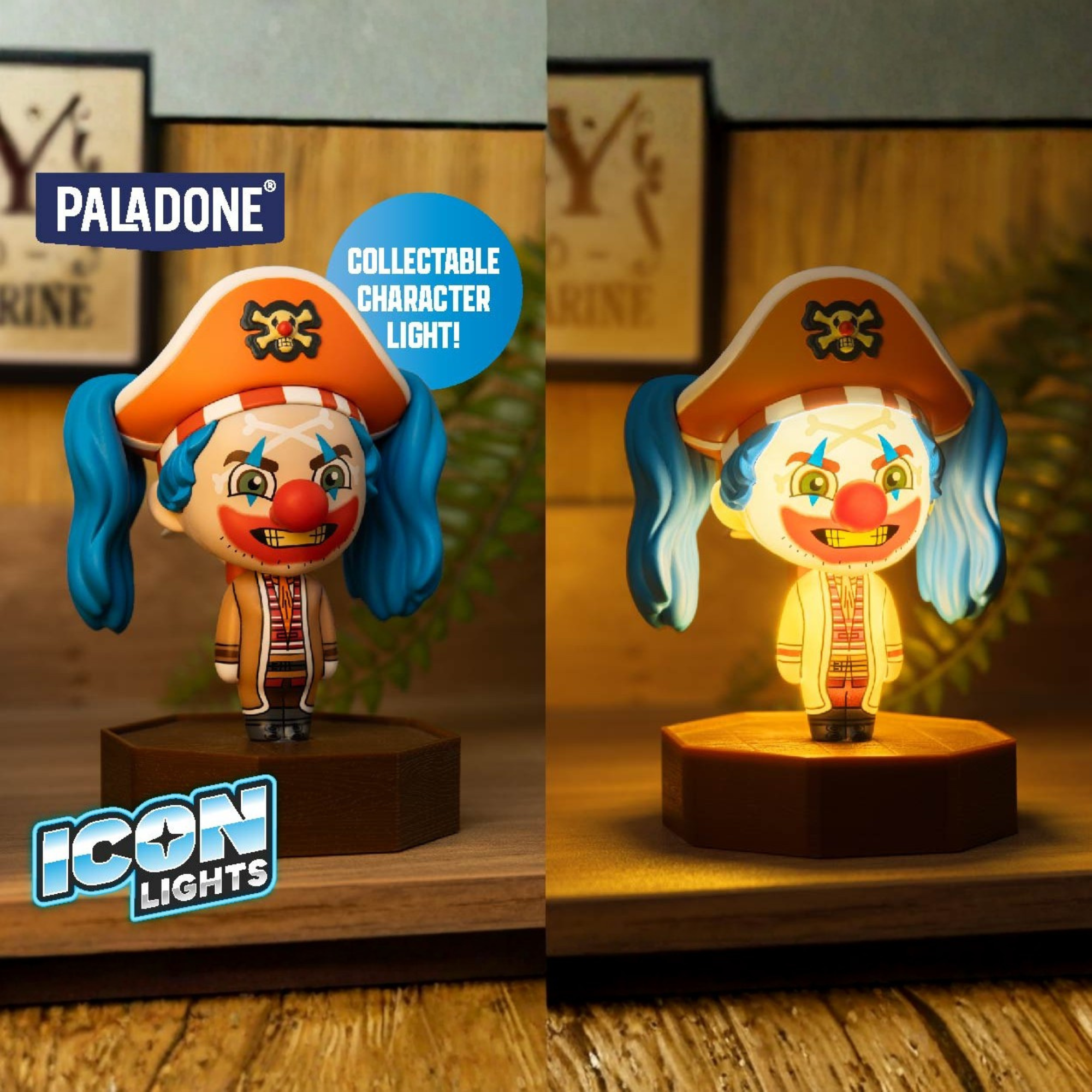 Luz One Piece Buggy Icon Light Oficial Netflix