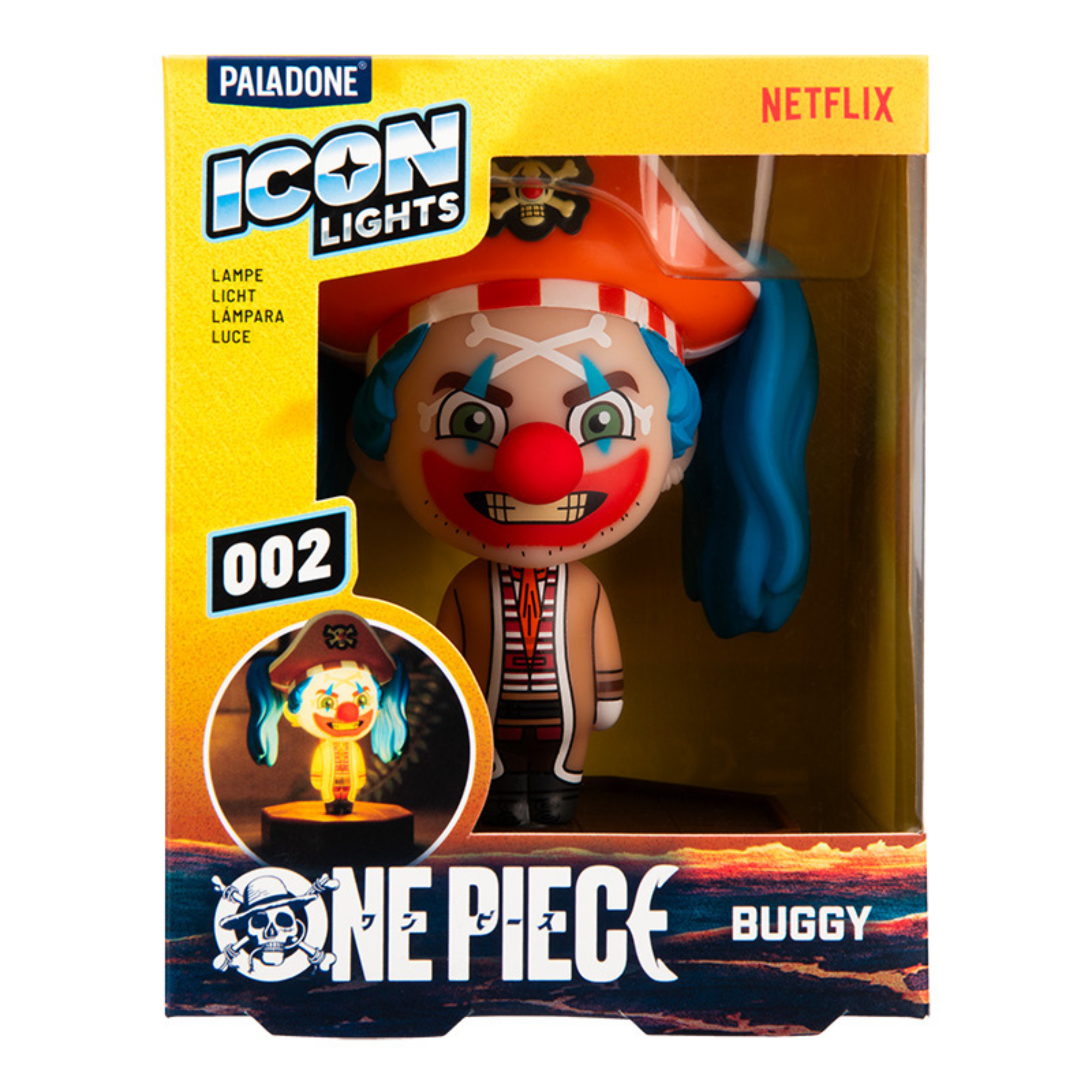 Luz One Piece Buggy Icon Light Oficial Netflix