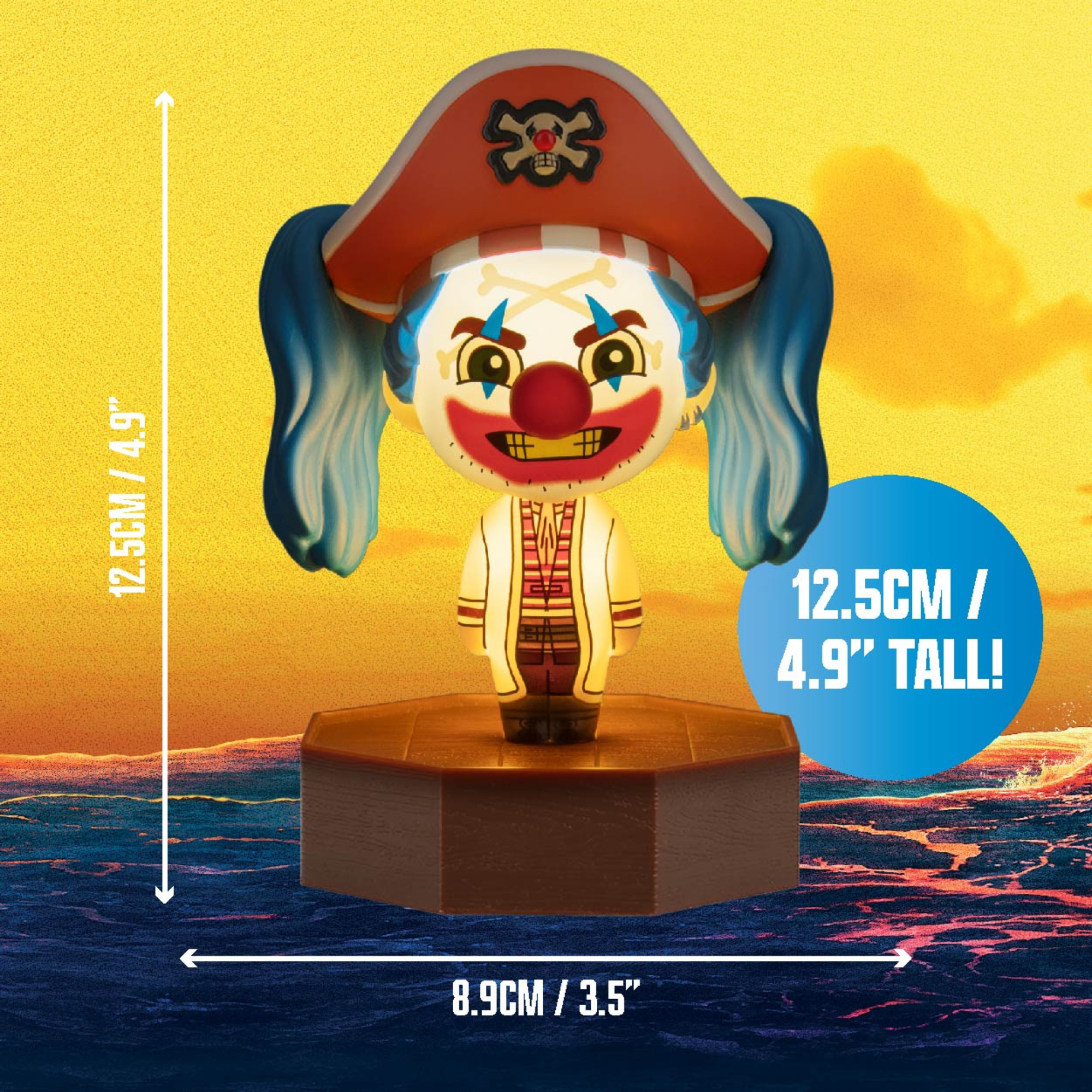 Luz One Piece Buggy Icon Light Oficial Netflix