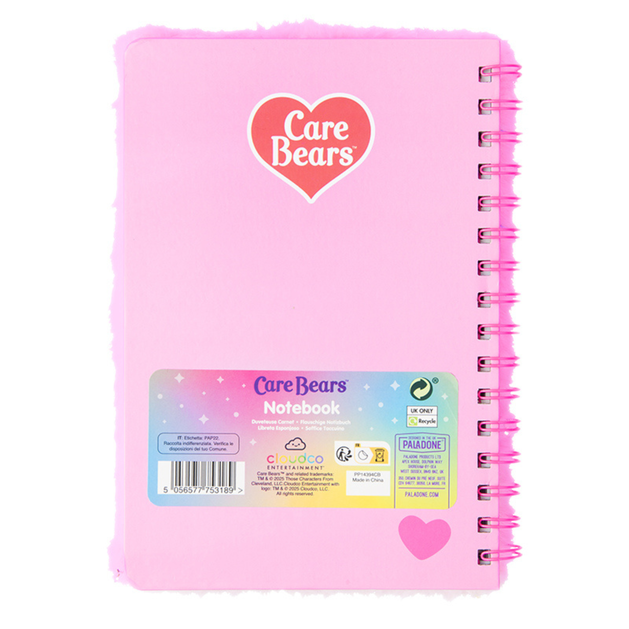 Libreta Care Bears Fluffy A5 con Espiral 160 Hojas Rayadas - Fan Army