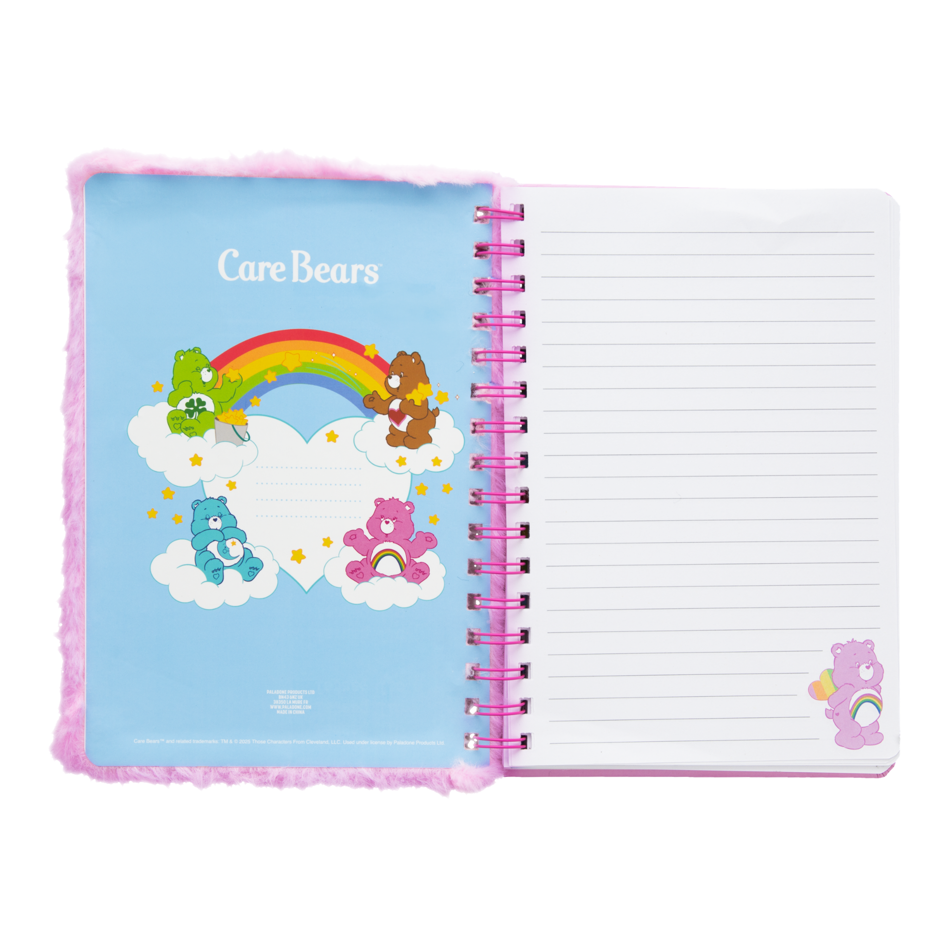 Libreta Care Bears Fluffy A5 con Espiral 160 Hojas Rayadas - Fan Army