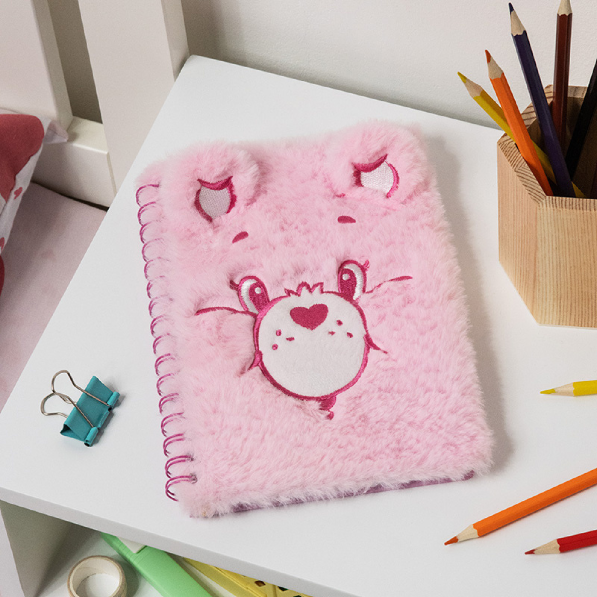 Libreta Care Bears Fluffy A5 con Espiral 160 Hojas Rayadas - Fan Army