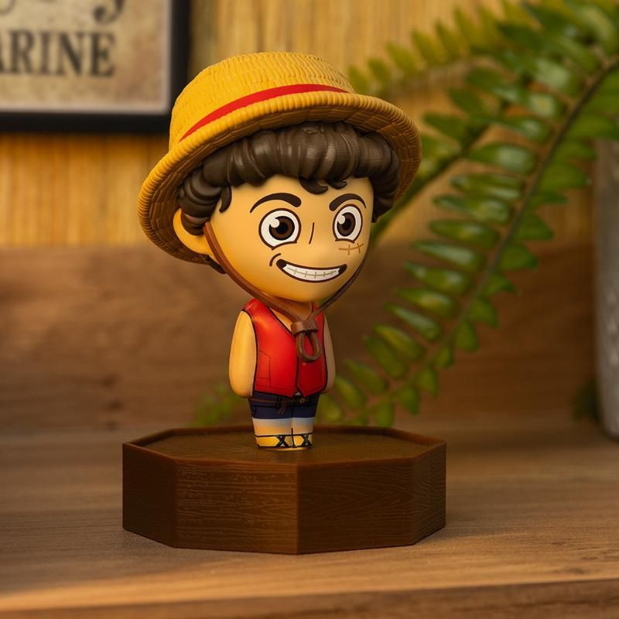Lámpara Icon Luffy One Piece LED 12 cm Luz Nocturna Coleccionable Oficial