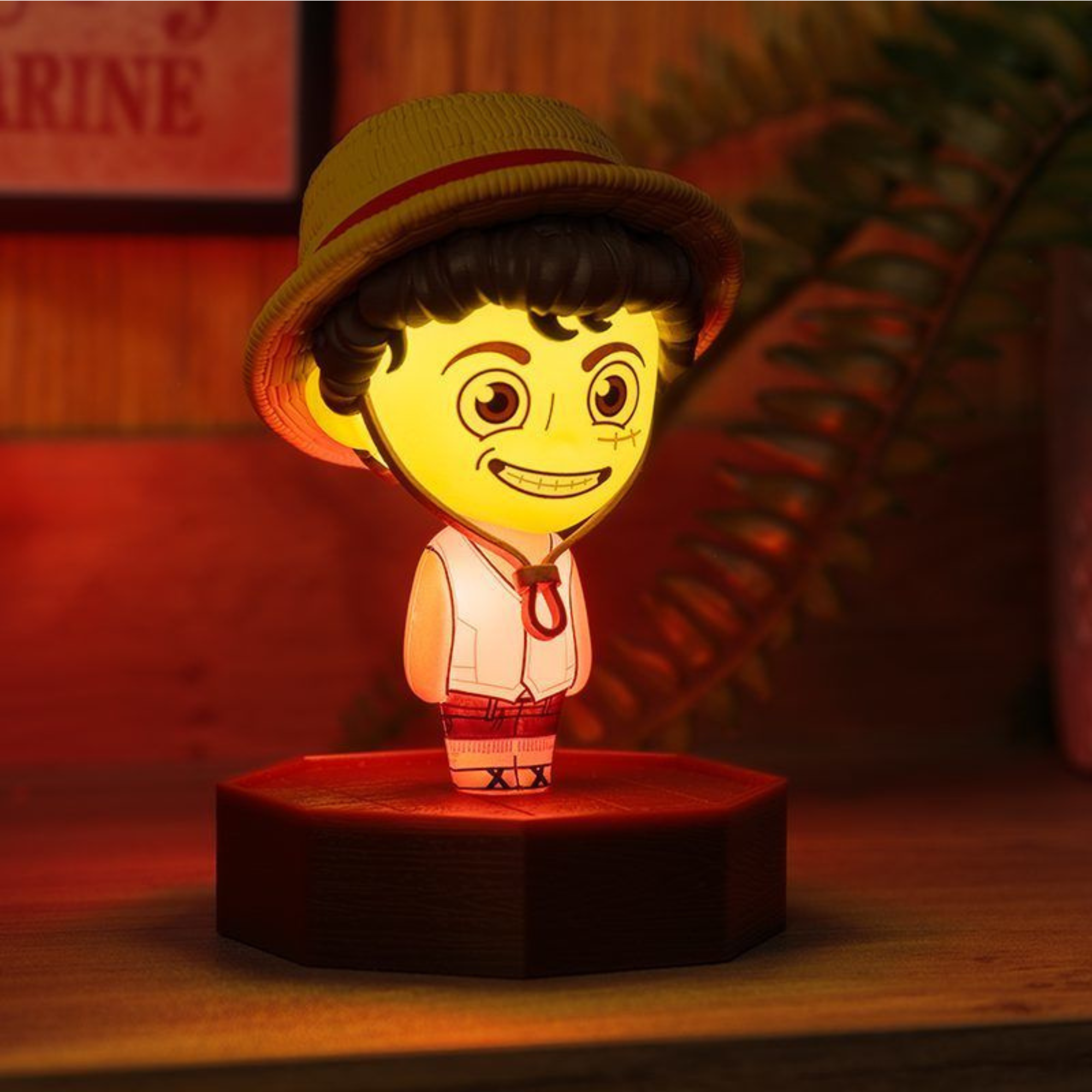 Lámpara Icon Luffy One Piece LED 12 cm Luz Nocturna Coleccionable Oficial
