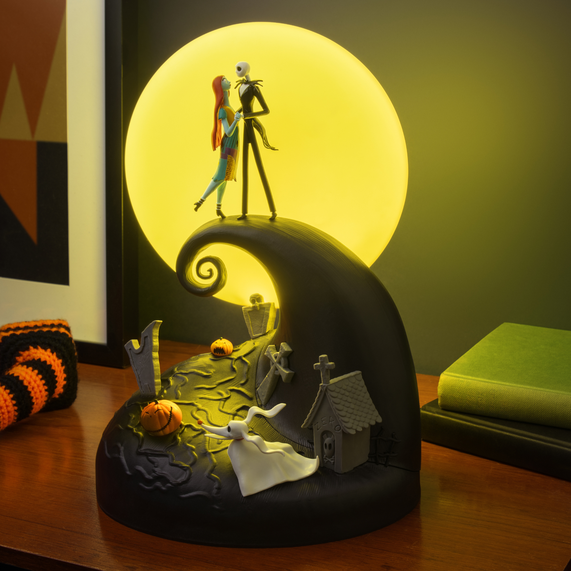 Lámpara Diorama Jack & Sally LED Nightmare Before Christmas