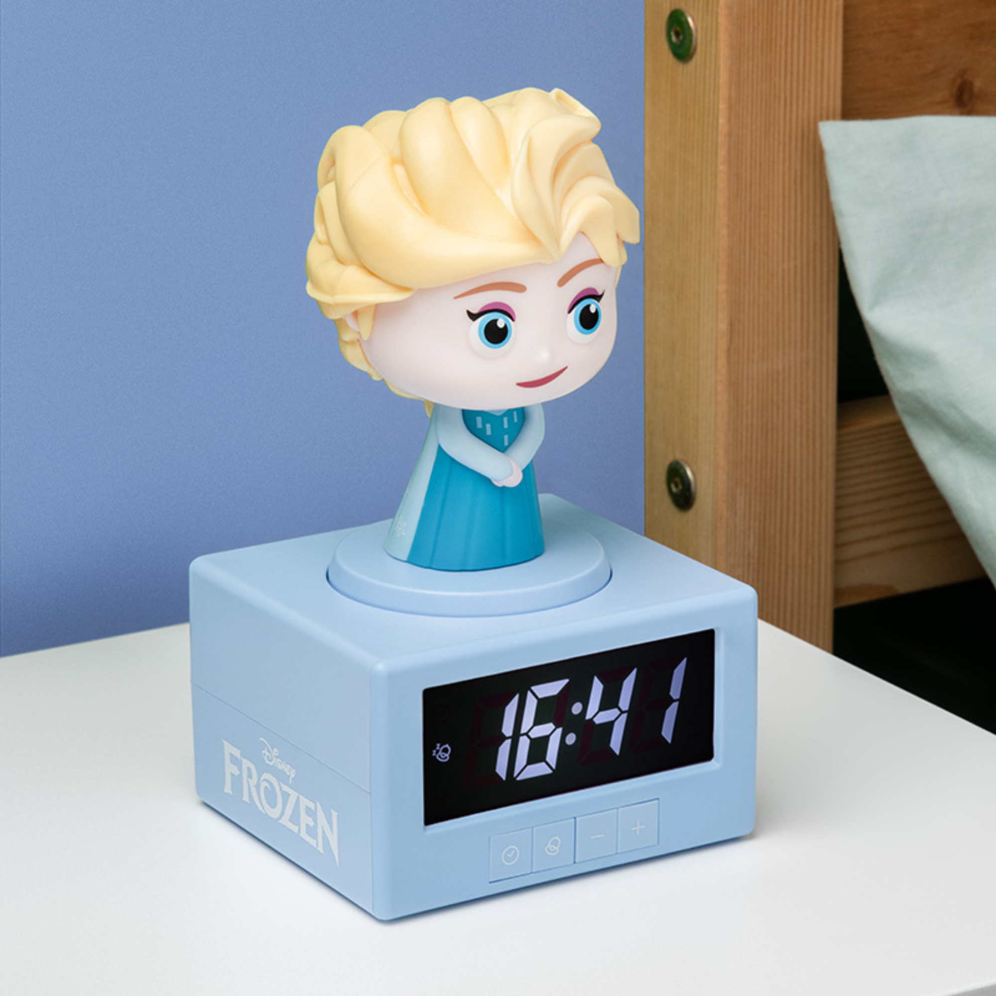 Despertador Elsa Frozen con Luz Nocturna Reloj Digital con Alarma Musical