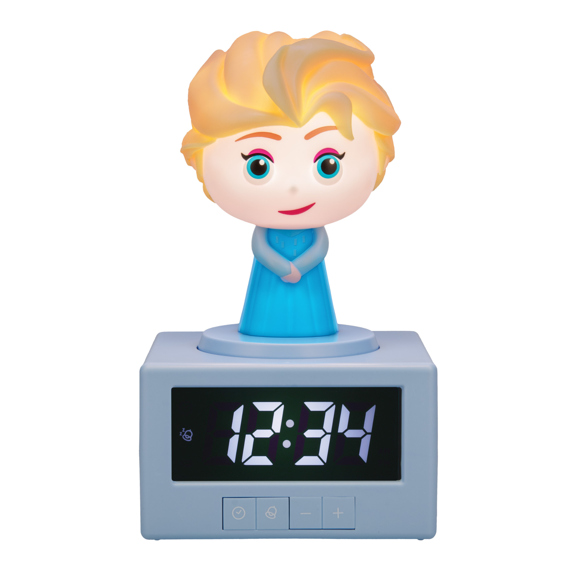 Despertador Elsa Frozen con Luz Nocturna Reloj Digital con Alarma Musical