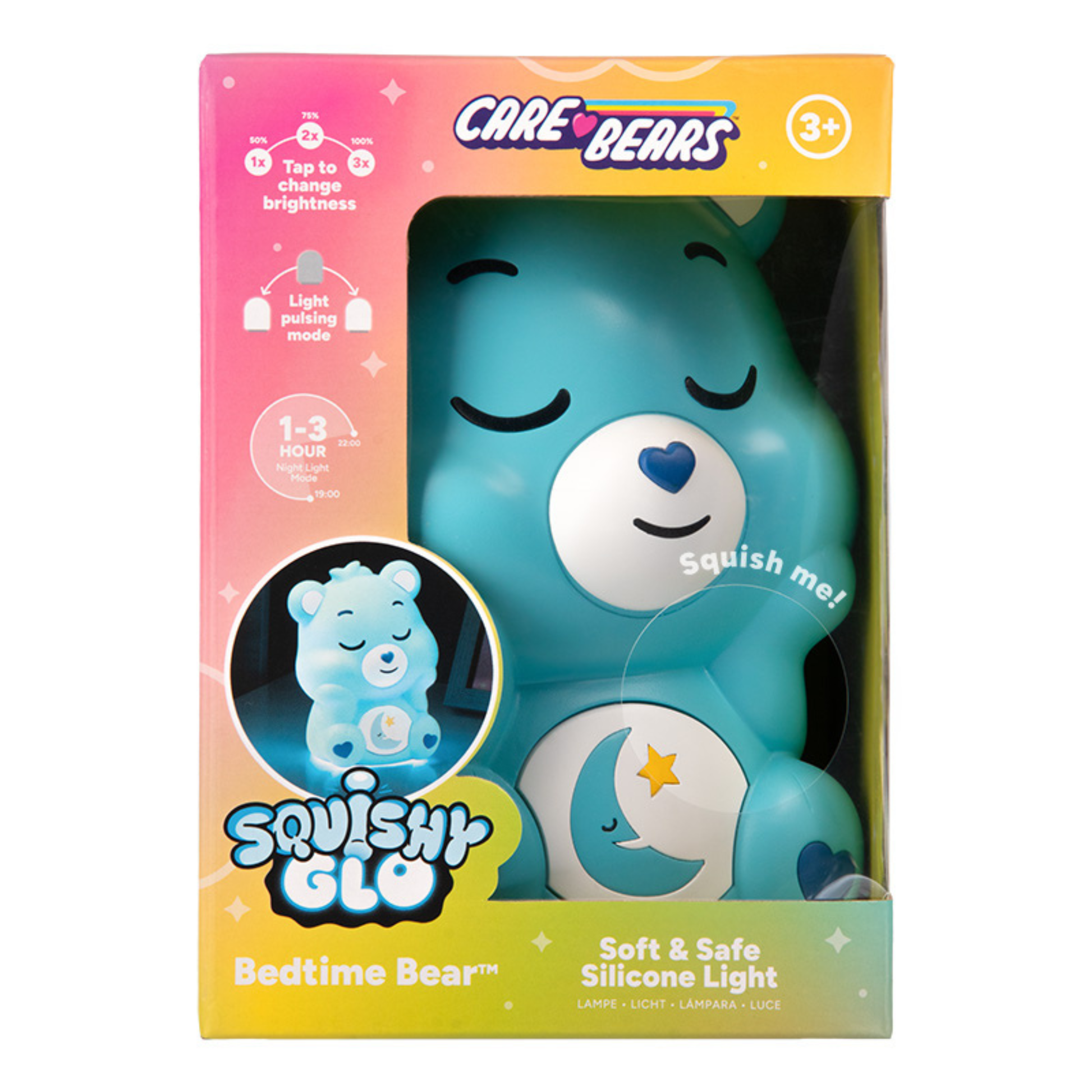 Lámpara Care Bears Bedtime Bear SquishyGlo Oficial - Fan Army