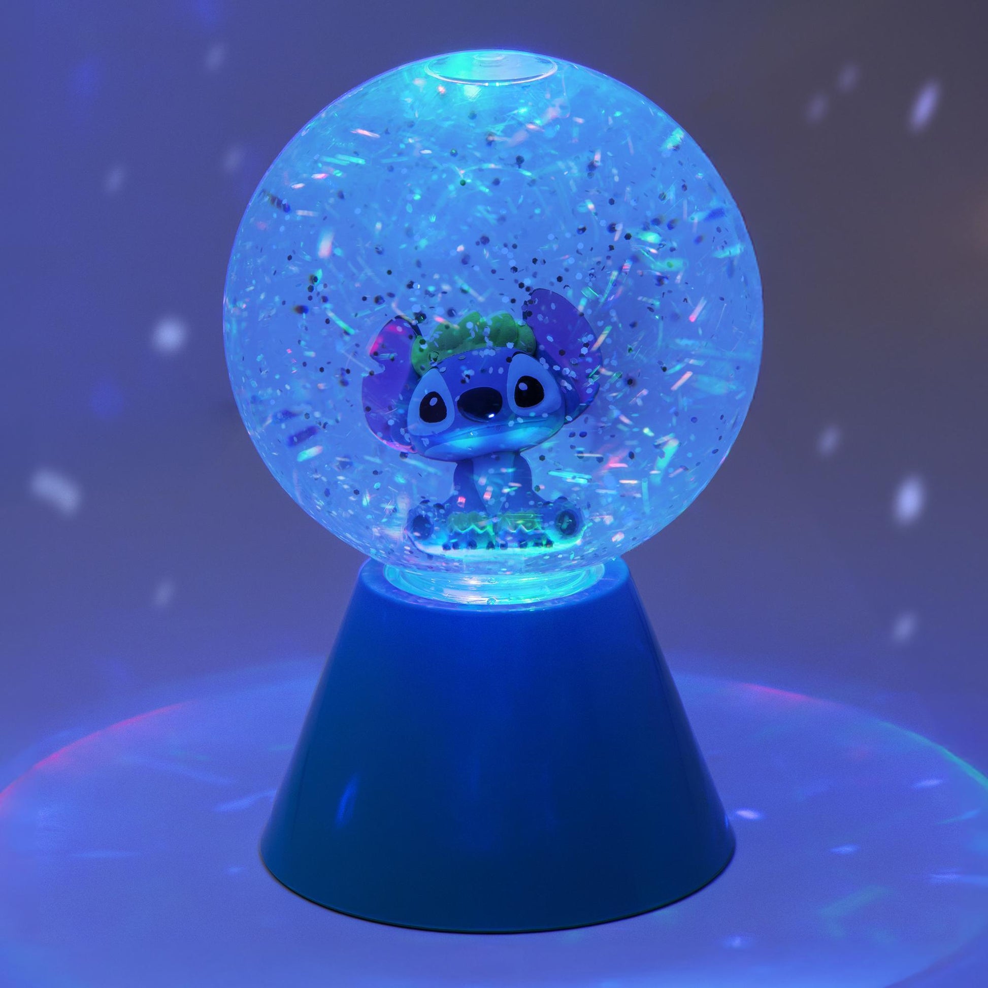 Stitch Lampara Led Glitter Azul - Fan Army