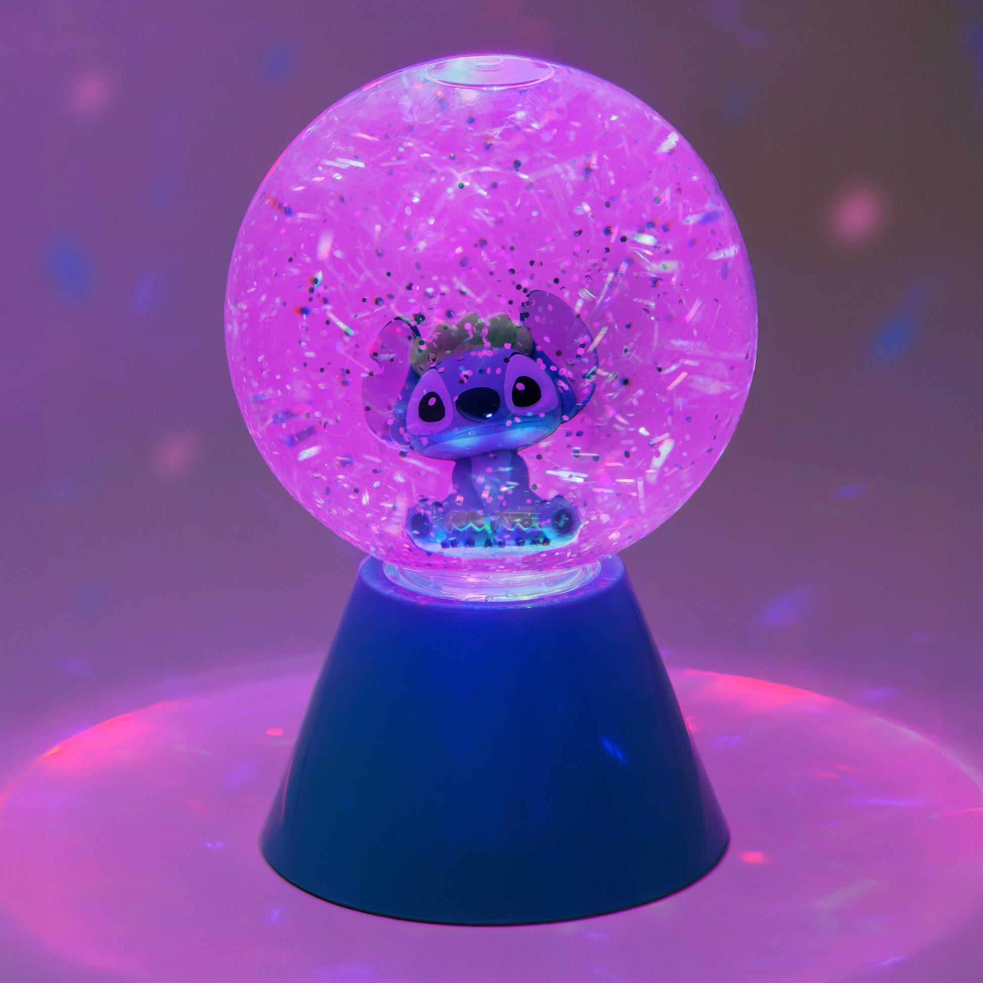 Stitch Lampara Led Glitter Azul - Fan Army