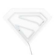 Lámpara LED Neon Superman 24 cm Escudo “S” Rojo, Montable en Pared, USB Oficial DC - Fan Army