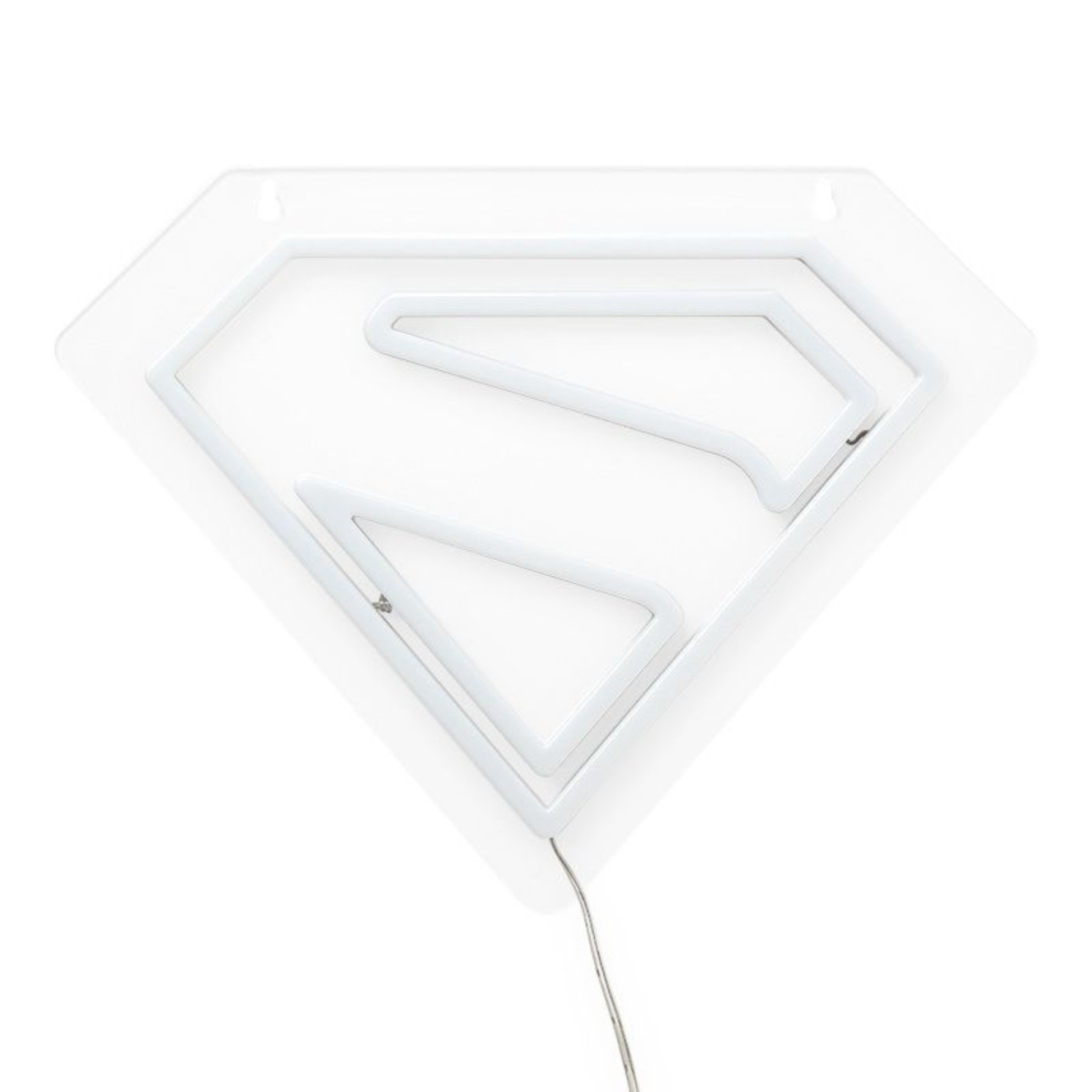 Lámpara LED Neon Superman 24 cm Escudo “S” Rojo, Montable en Pared, USB Oficial DC - Fan Army