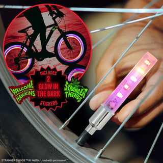 Stranger Things 5 LED Bike Lights and stickers - Fan Army