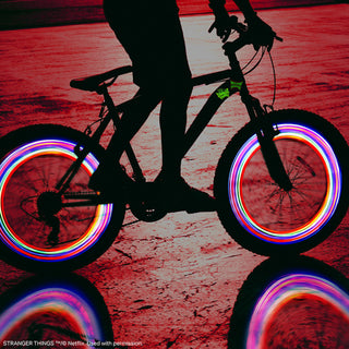 Stranger Things 5 LED Bike Lights and stickers - Fan Army