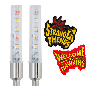 Stranger Things 5 LED Bike Lights and stickers - Fan Army