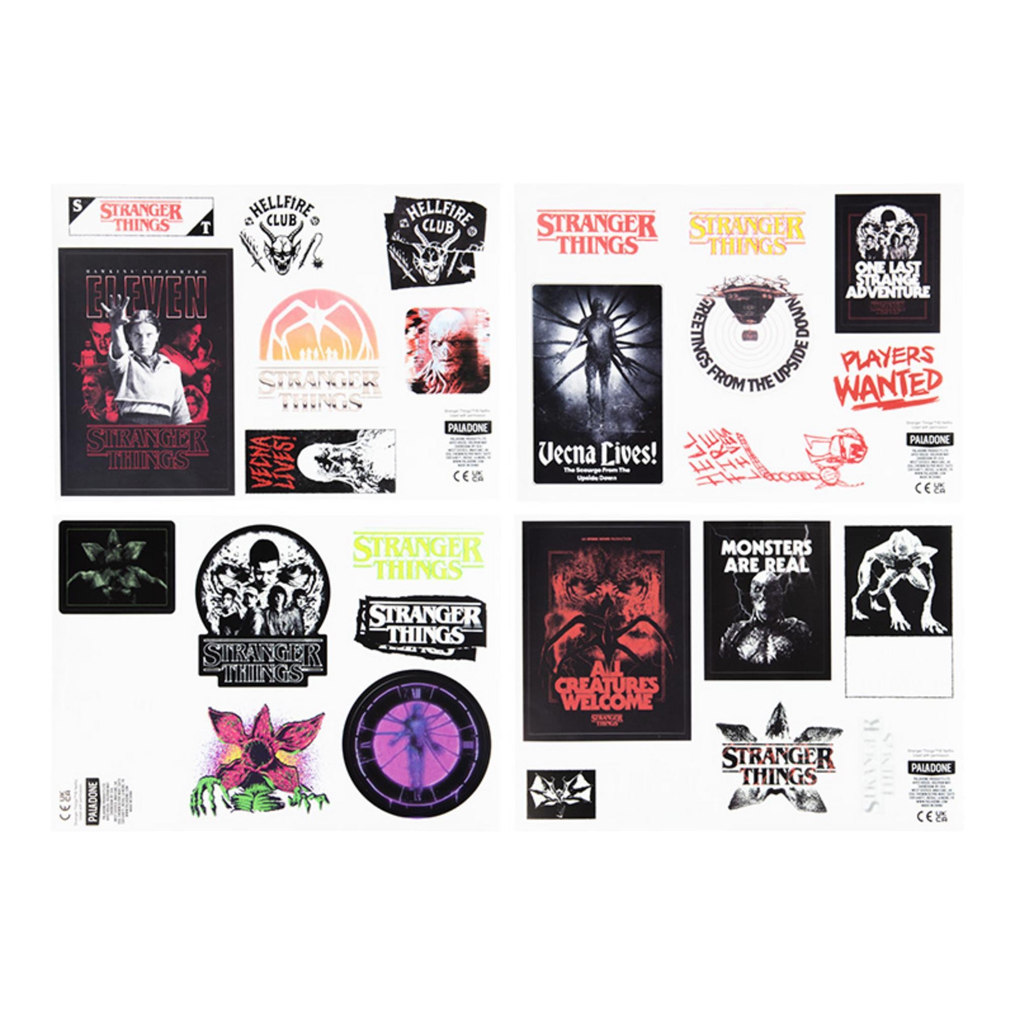 Stranger Things 5 Glow in the Dark Stickers - Fan Army