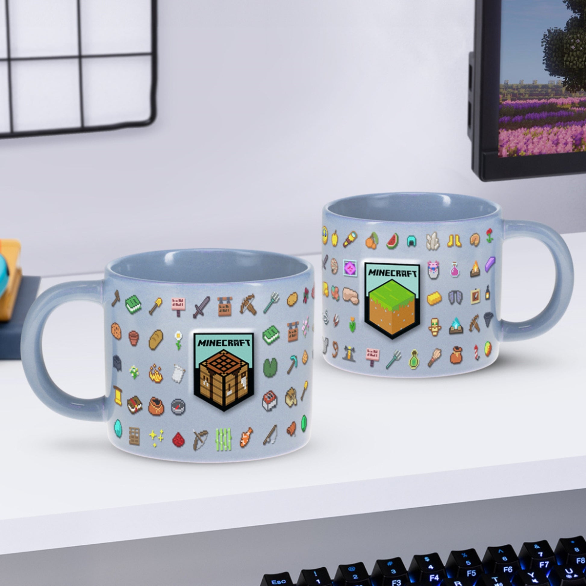 Taza de Cerámica Minecraft Elementos Original - Fan Army