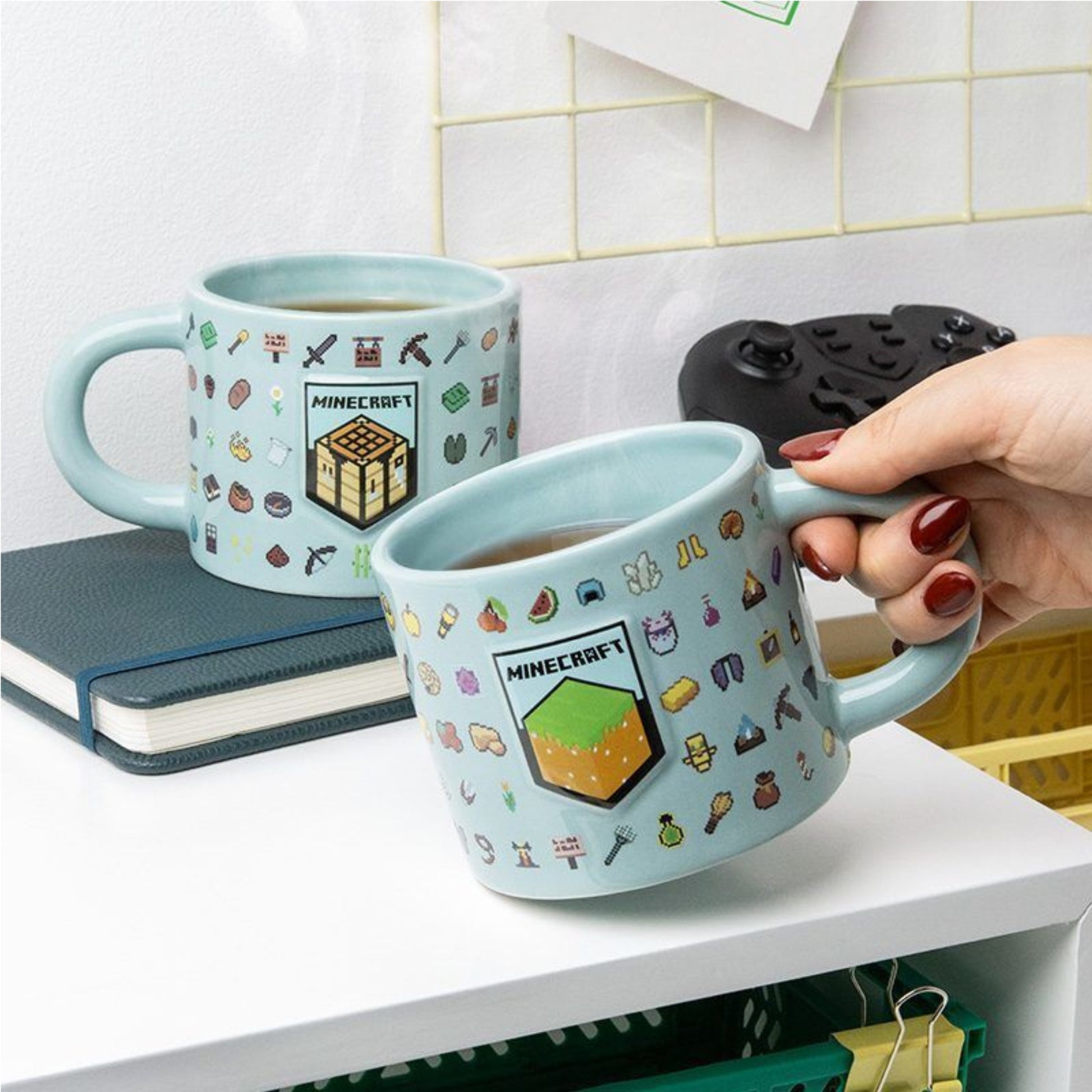 Taza de Cerámica Minecraft Elementos Original - Fan Army