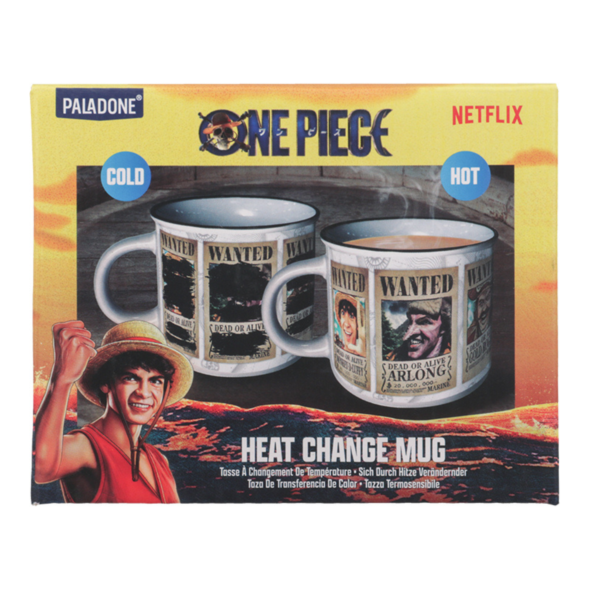 Taza Térmica One Piece Wanted Oficial 350 ml
