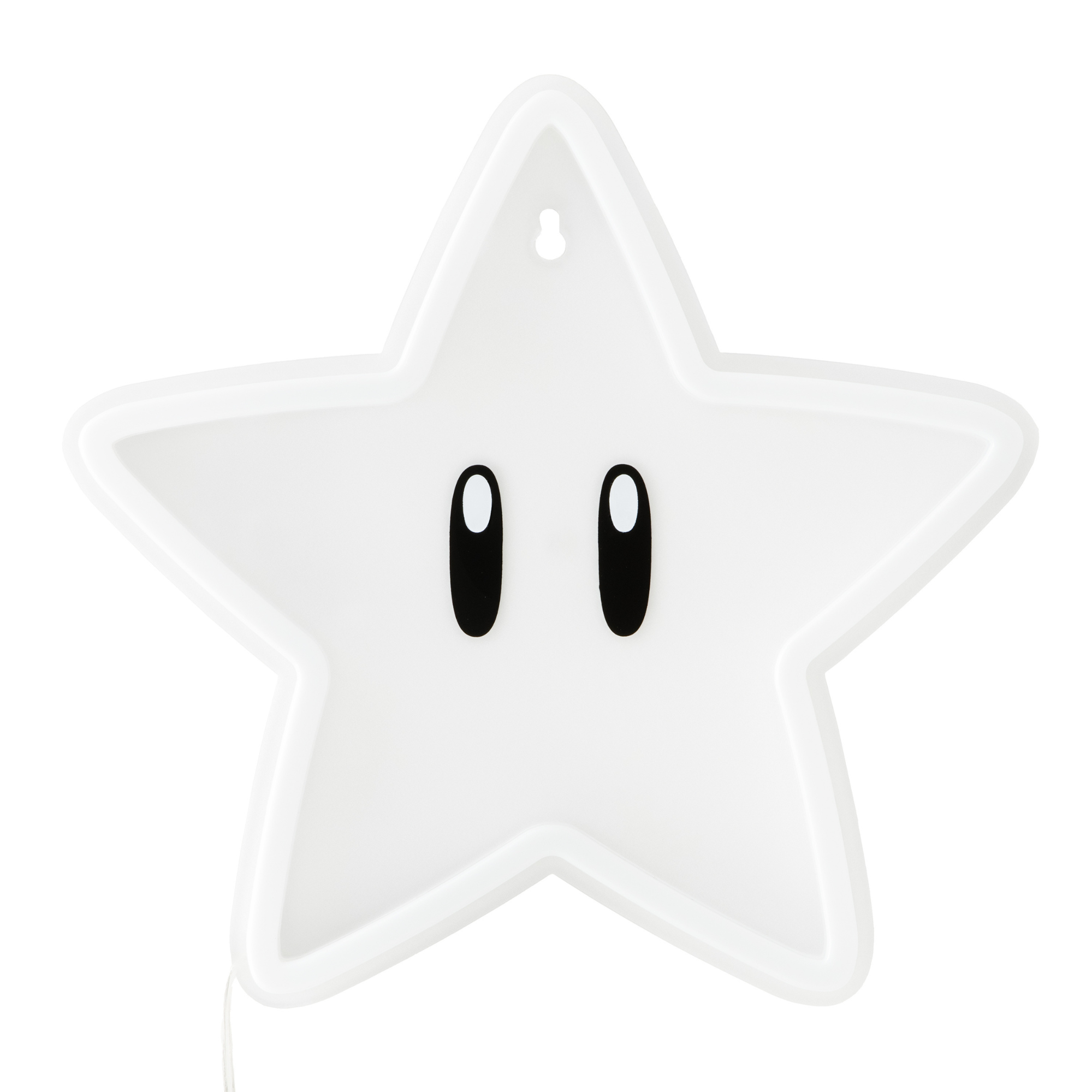 Lámpara Neon Super Mario Star LED 24 cm | Luz Amarilla | Decoración Gamer USB