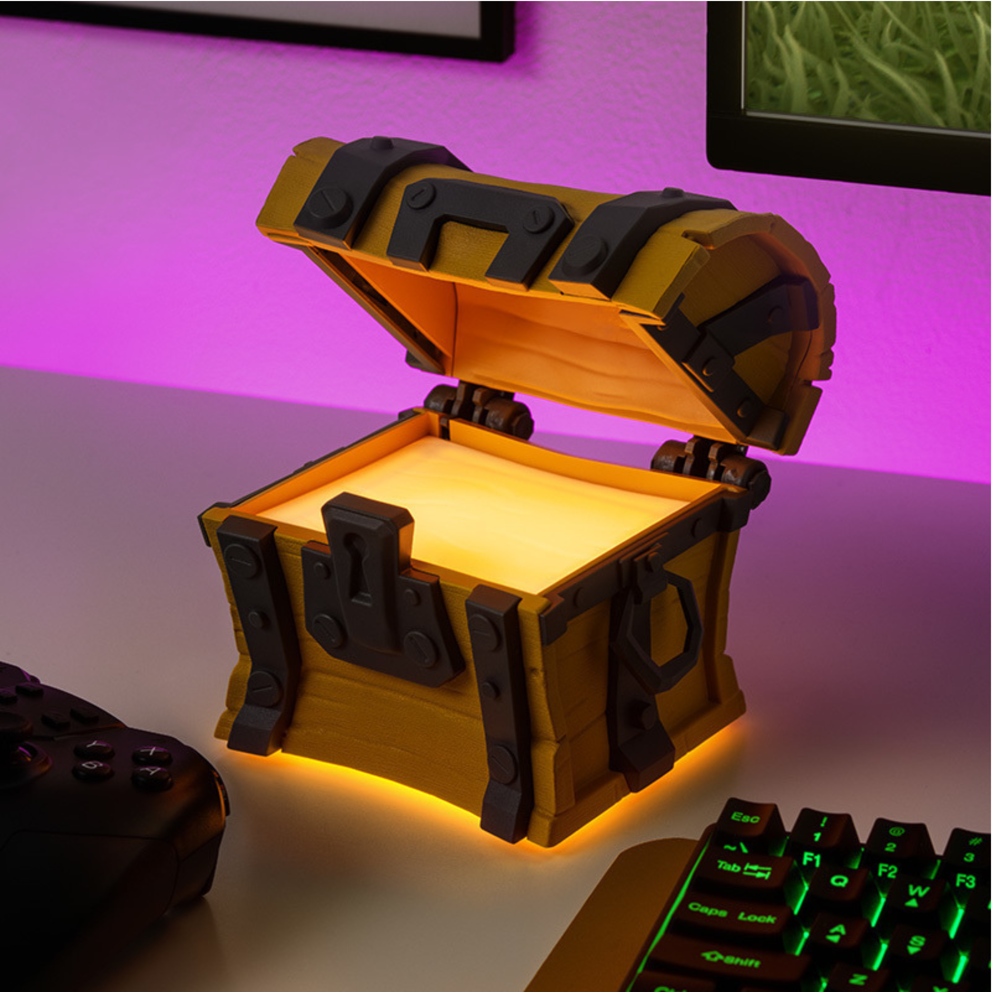 Lámpara Cofre Fortnite LED