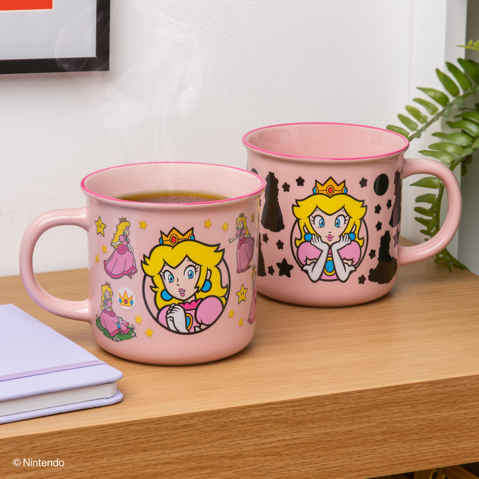 Taza Princess Peach Mágica 350 ml Heat Change Mug Super Mario Oficial