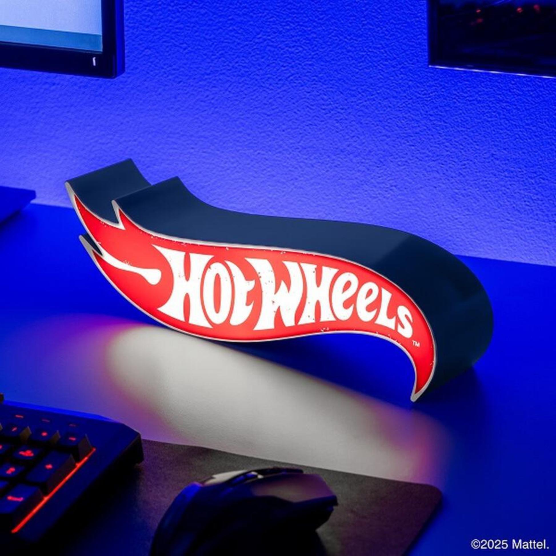 Lámpara LED Hot Wheels Logo Luz Decorativa Gamer - Fan Army