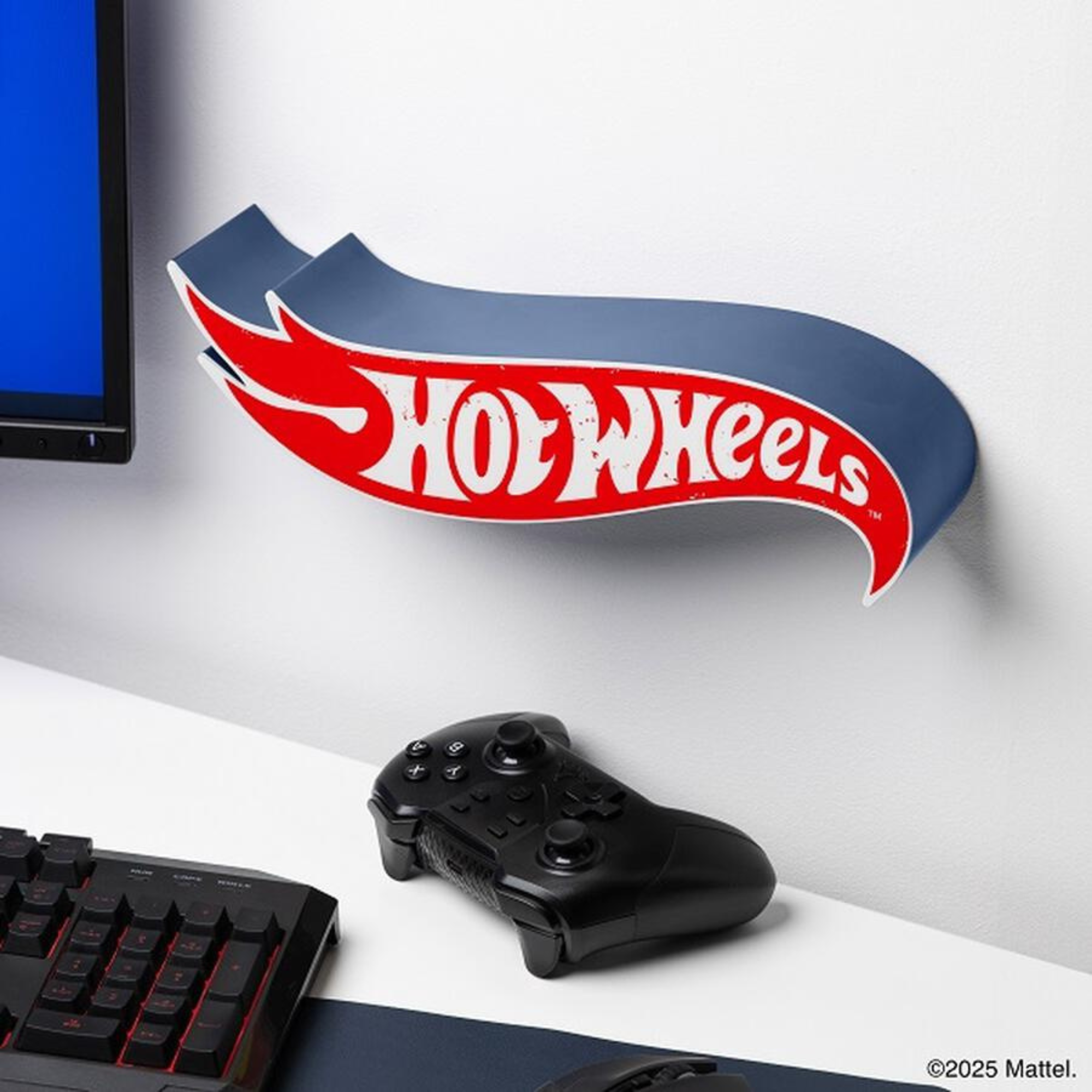 Lámpara LED Hot Wheels Logo Luz Decorativa Gamer - Fan Army