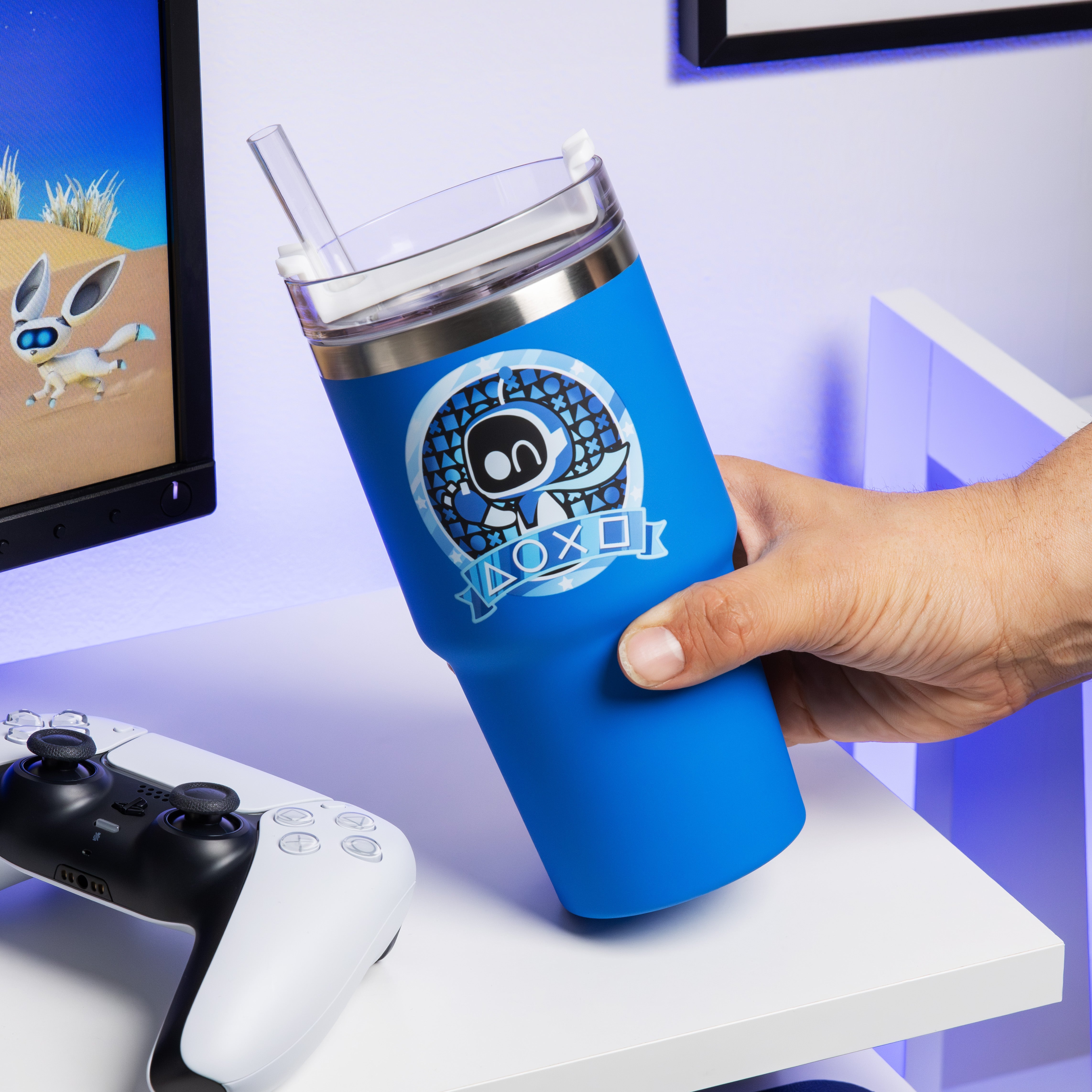 Vaso térmico con popote Astro Bot de 600 ml - Fan Army