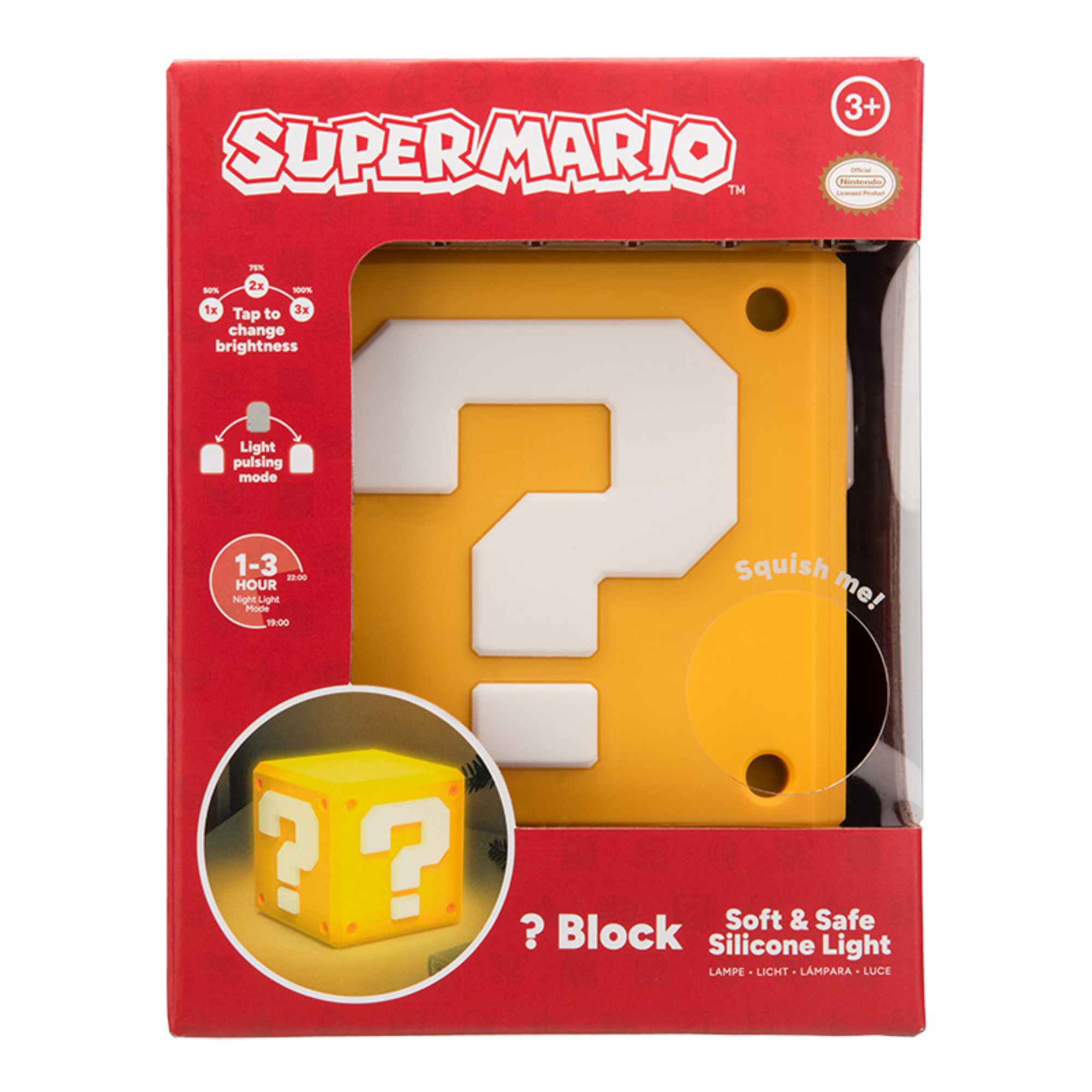 Super Mario Question Block SquishyGlo Light