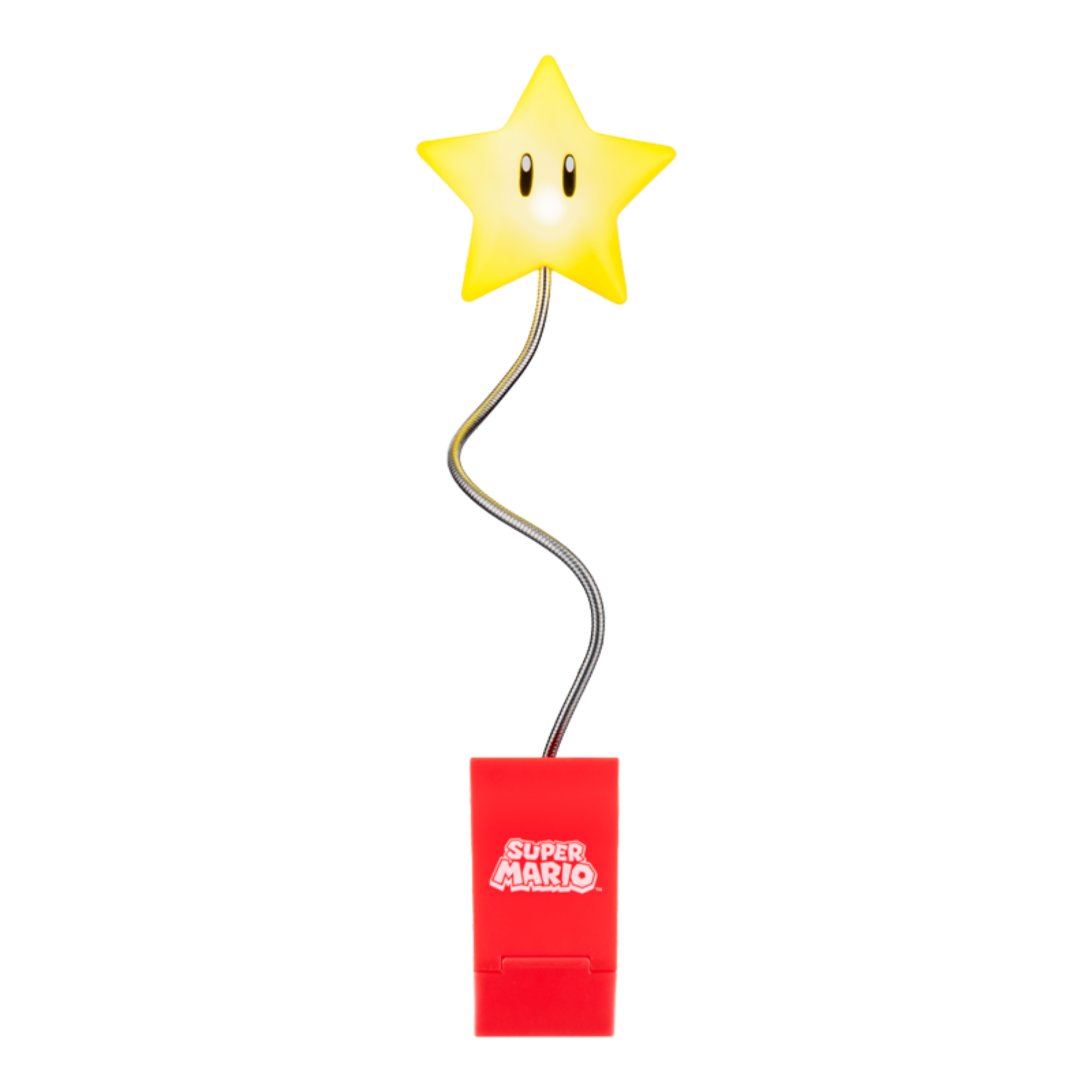 Lámpara Clip Super Mario Star LED Luz para Lectura Flexible