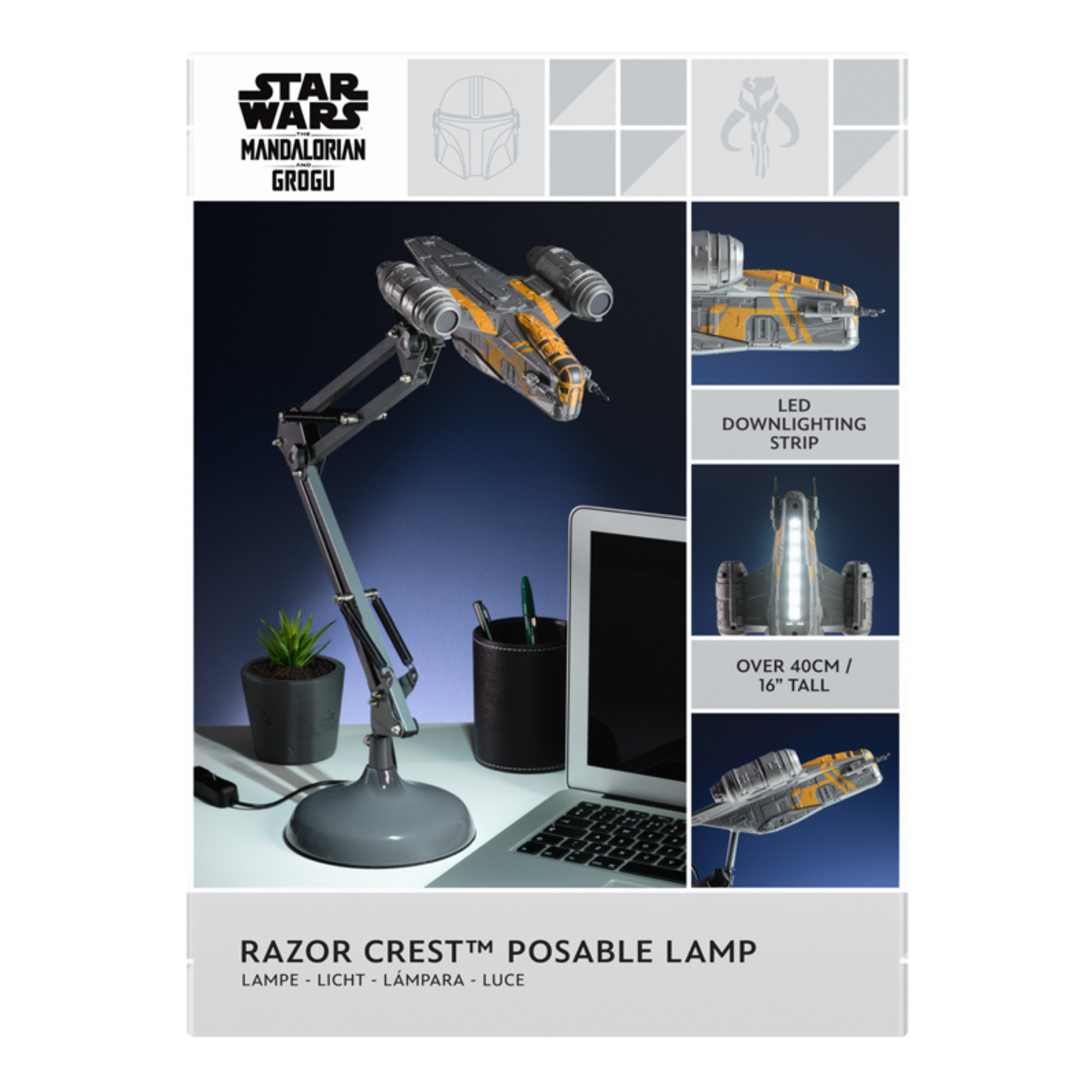 Lámpara Razor Crest Star Wars LED Luz de Escritorio The Mandalorian