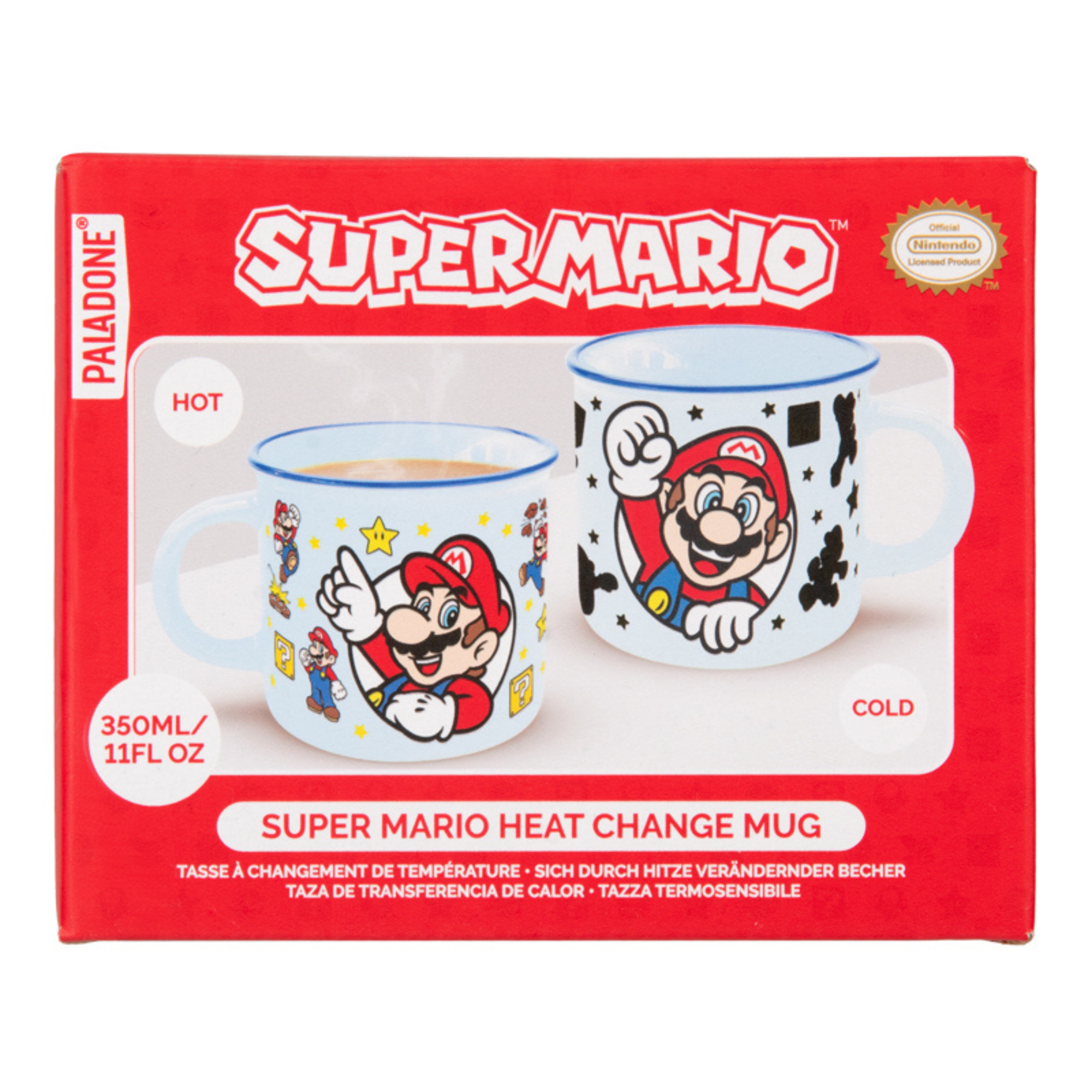 Taza Térmica Super Mario Heat Change Oficial Nintendo, 350 ml