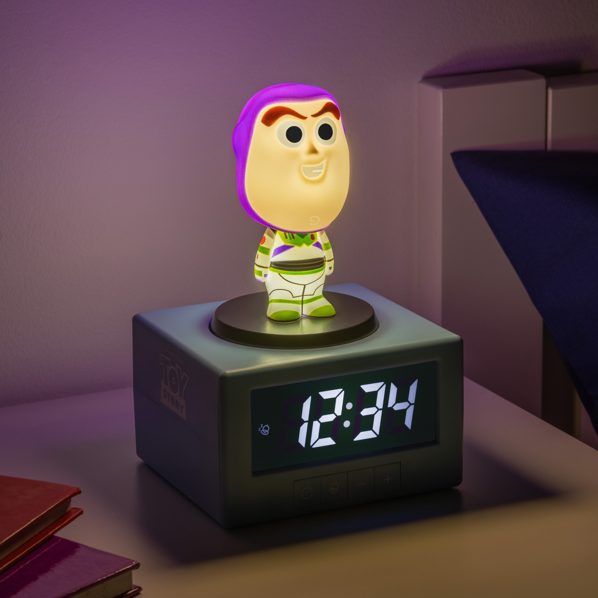 Despertador Buzz Lightyear con Luz Nocturna Reloj Digital Toy Story