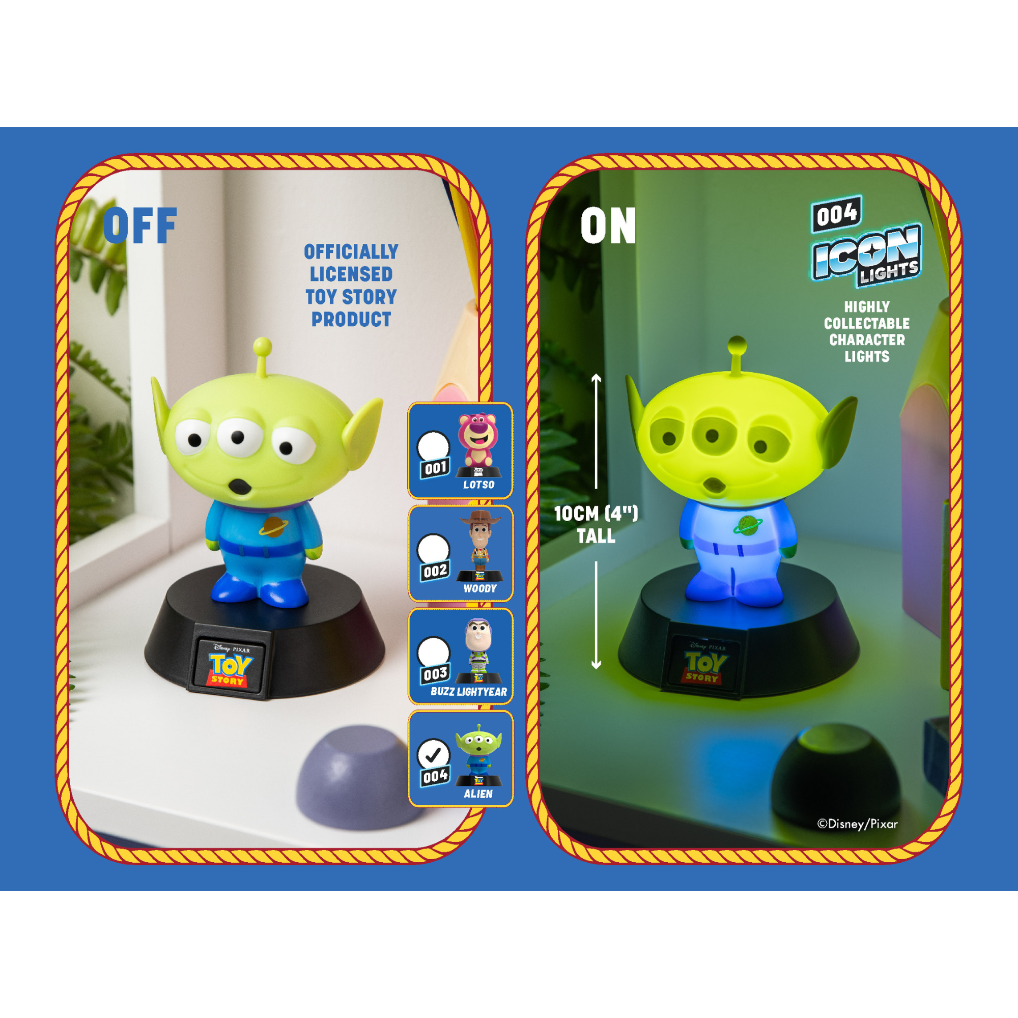 Lámpara Icon Marciano Toy Story LED Luz Nocturna Disney