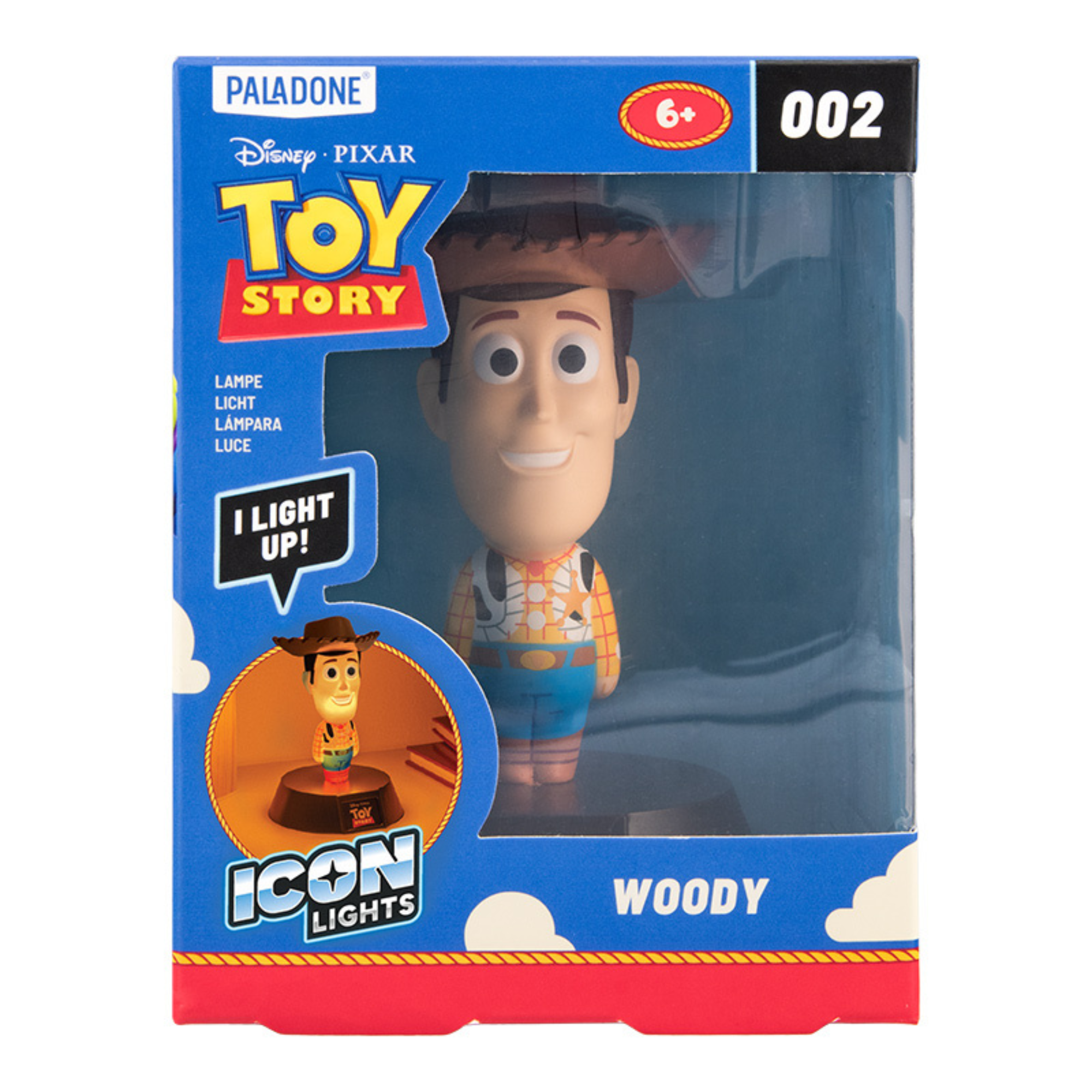Lámpara Icon Woody Toy Story Luz Nocturna Disney Pixar