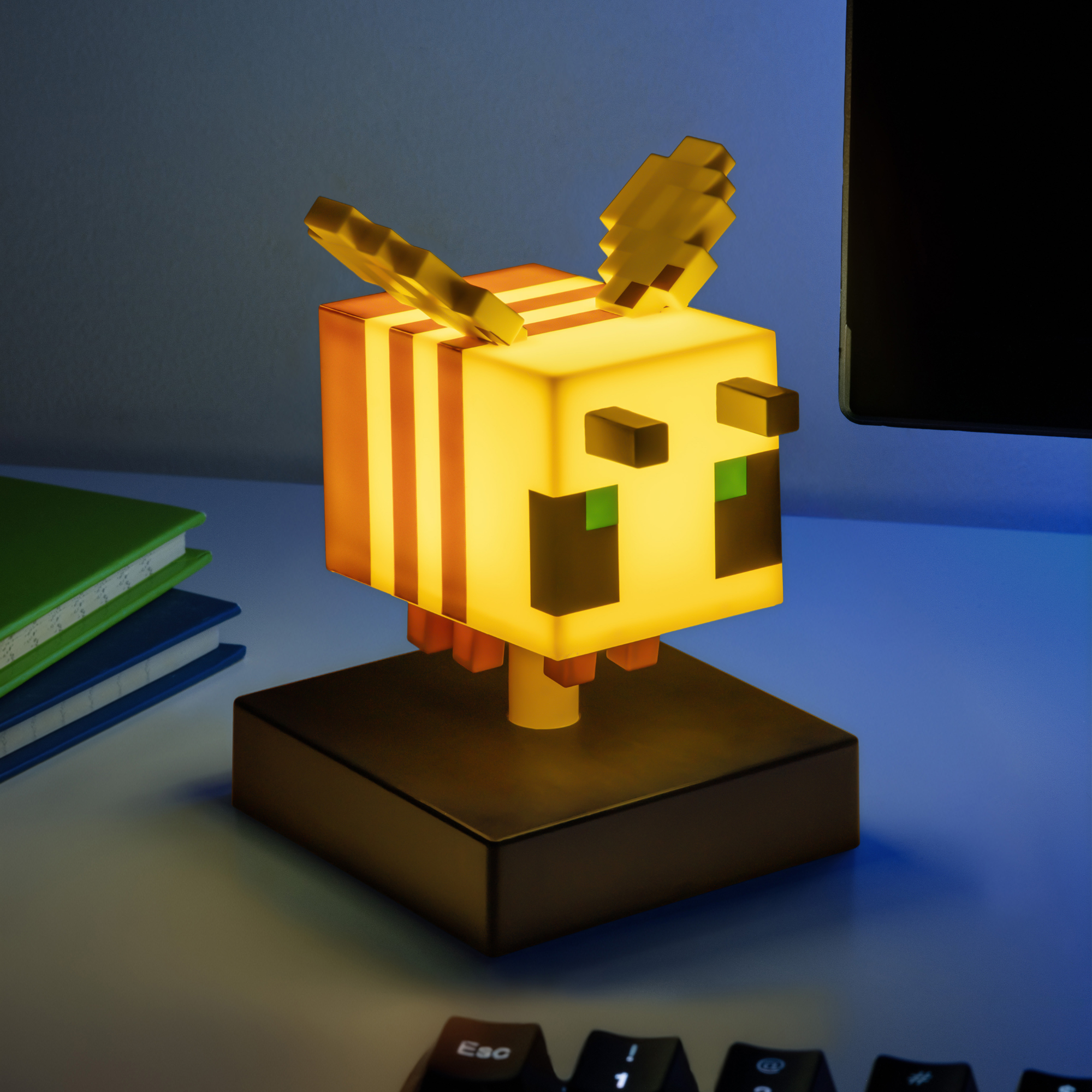 Lámpara Minecraft Icon Bee LED Luz Nocturna Abeja Coleccionable Oficial