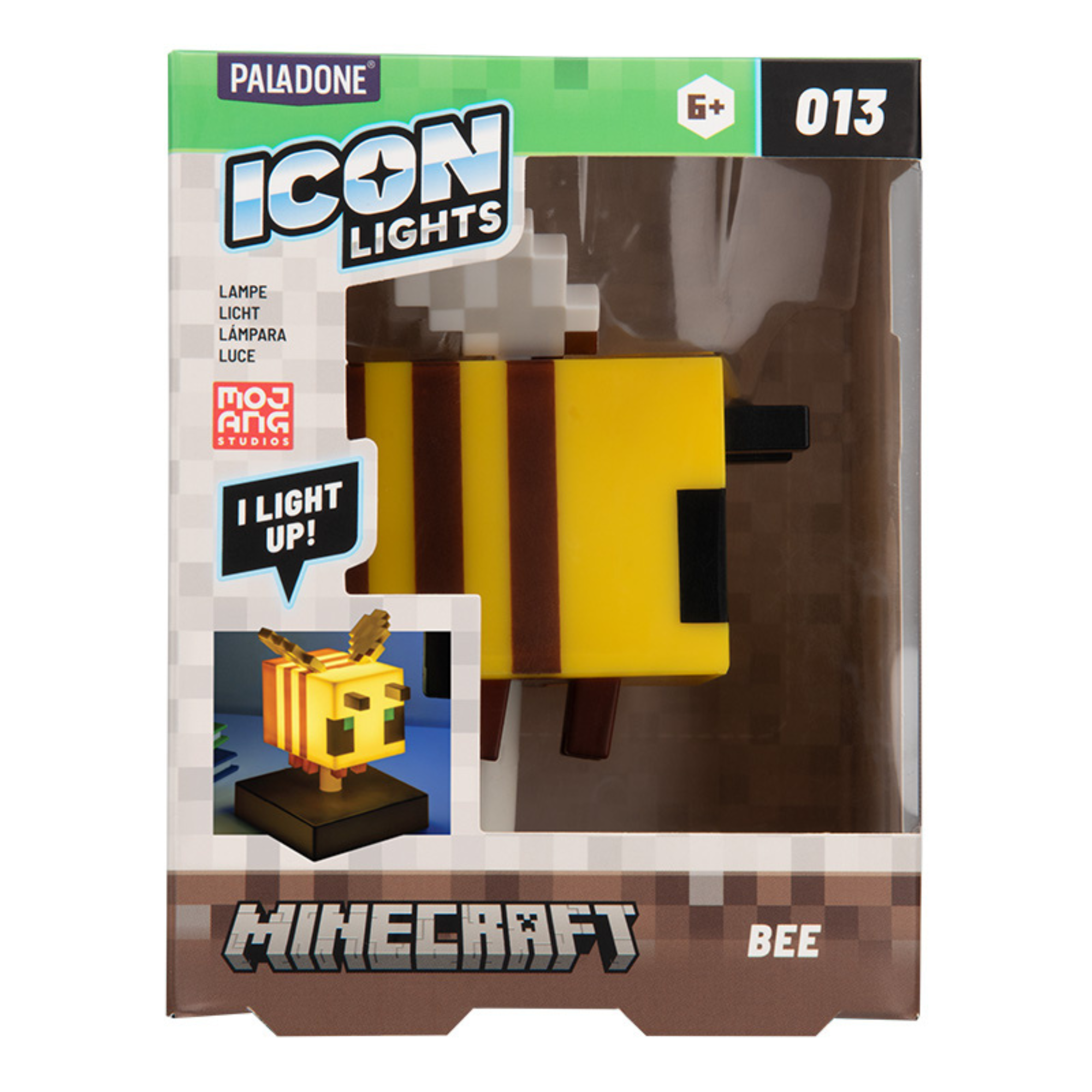 Lámpara Minecraft Icon Bee LED Luz Nocturna Abeja Coleccionable Oficial