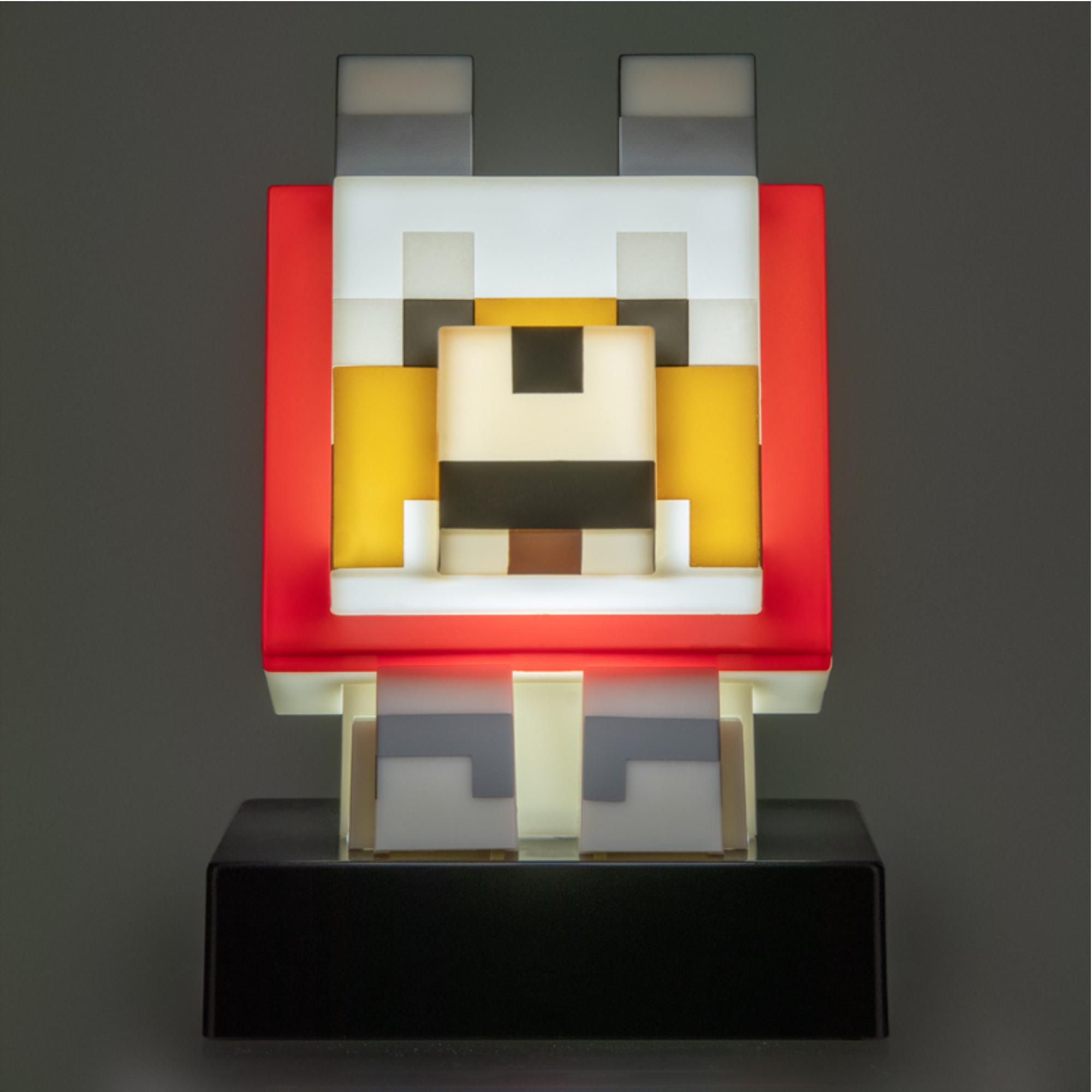 Lámpara Minecraft Icon Wolf LED Luz Nocturna Lobo Coleccionable Oficial