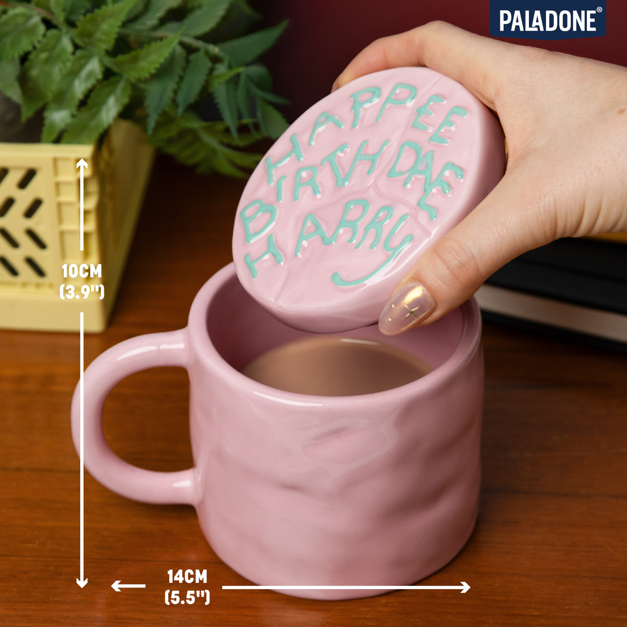 Taza Harry Potter Happee Birthdae Cake con Tapa 400 ml