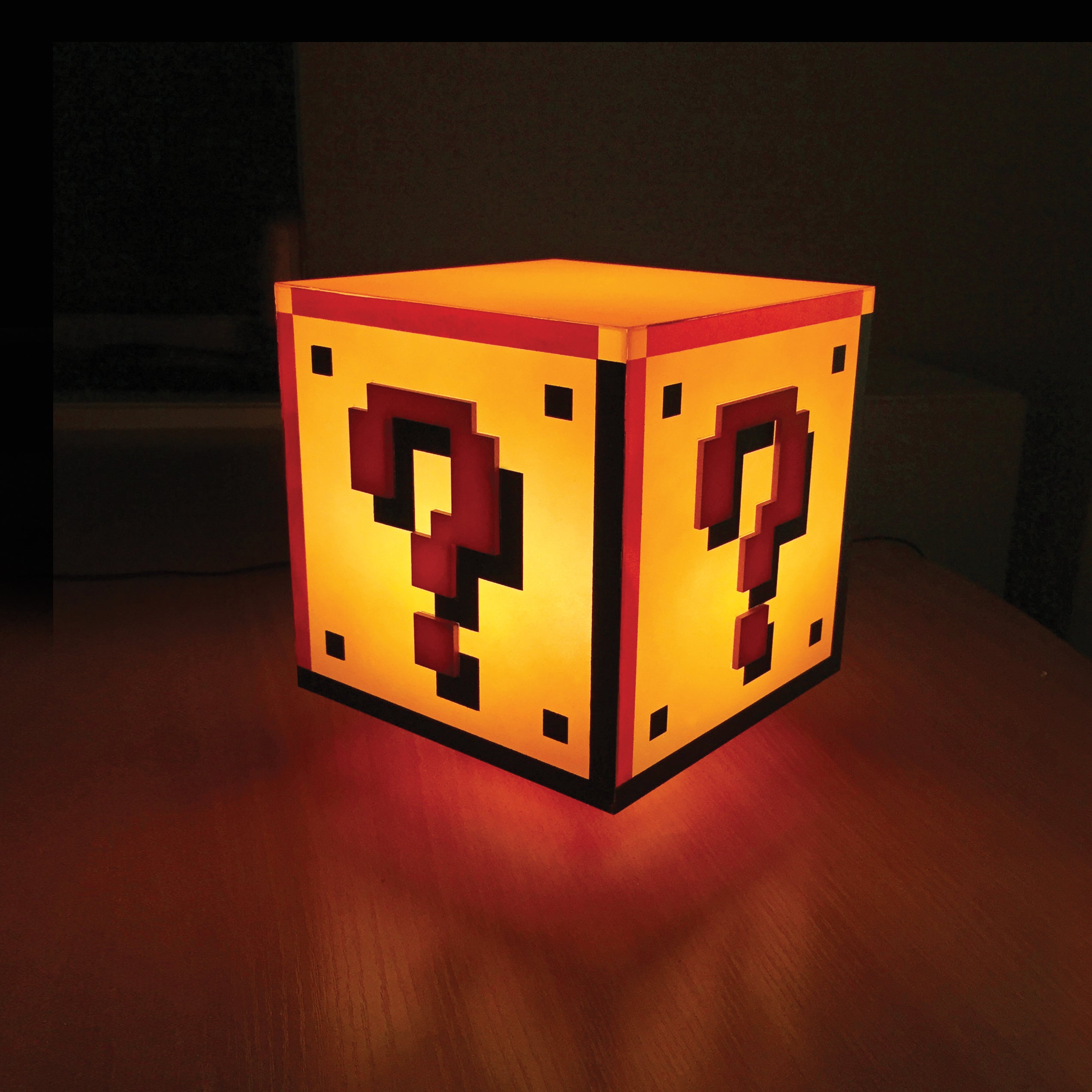 Lámpara de Super Mario Bloque de Pregunta Retro Luz de Noche Original - Fan Army