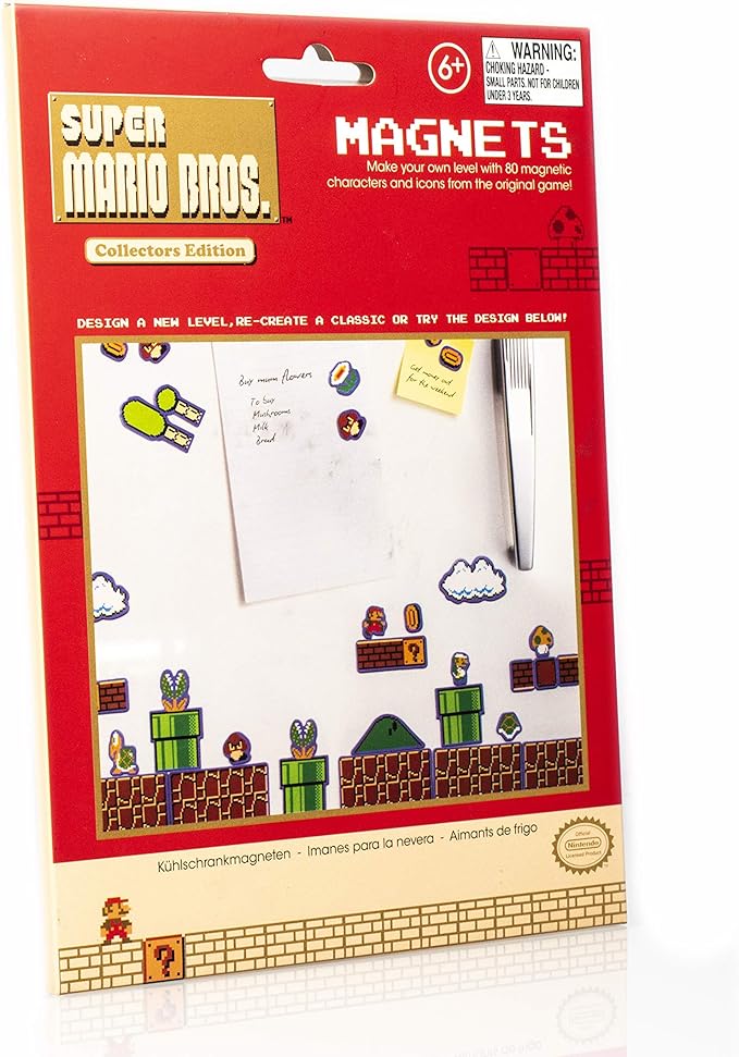 Imanes de Super Mario 80 Piezas para Crear Niveles Original - Fan Army