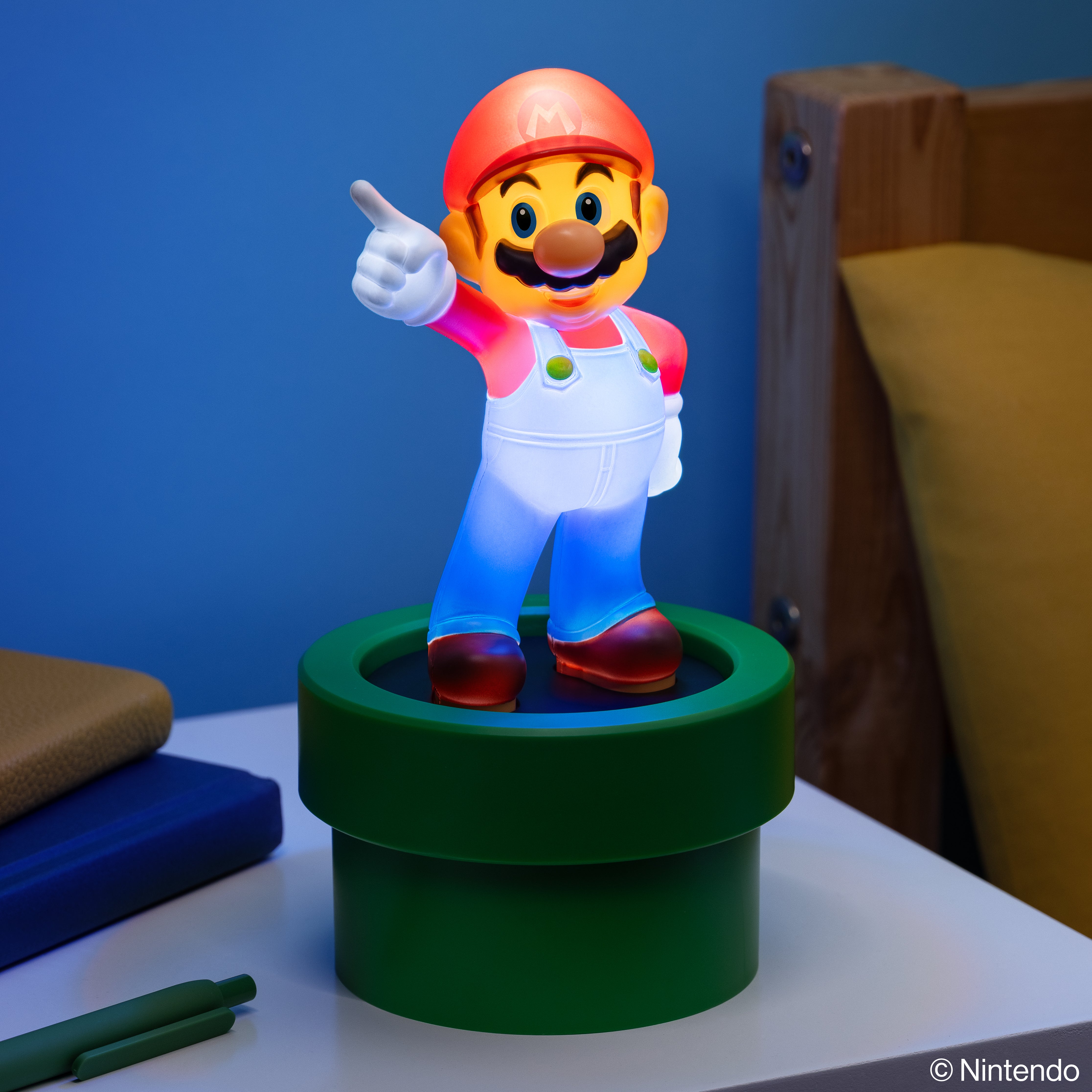 Lámpara de Super Mario en Tubería Luz de Noche Original - Fan Army