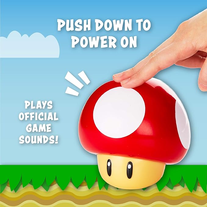 Lámpara Super Mario Super Mushroom Luz de Noche Original