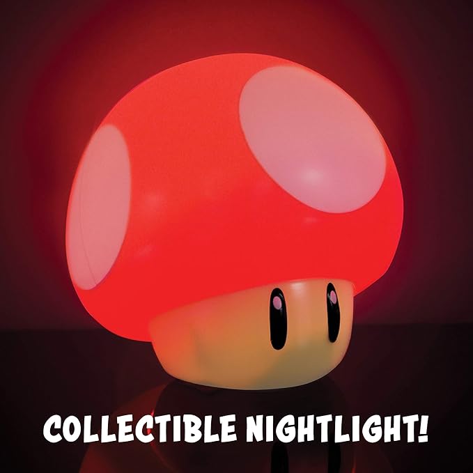 Lámpara Super Mario Super Mushroom Luz de Noche Original